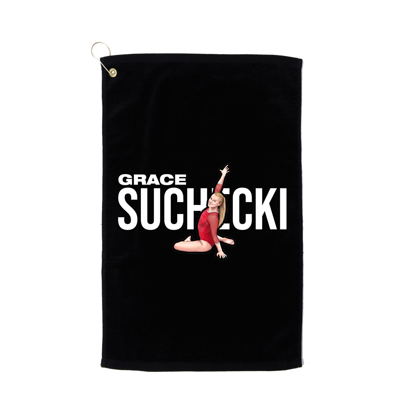 Golf Towel — Player Name in Black