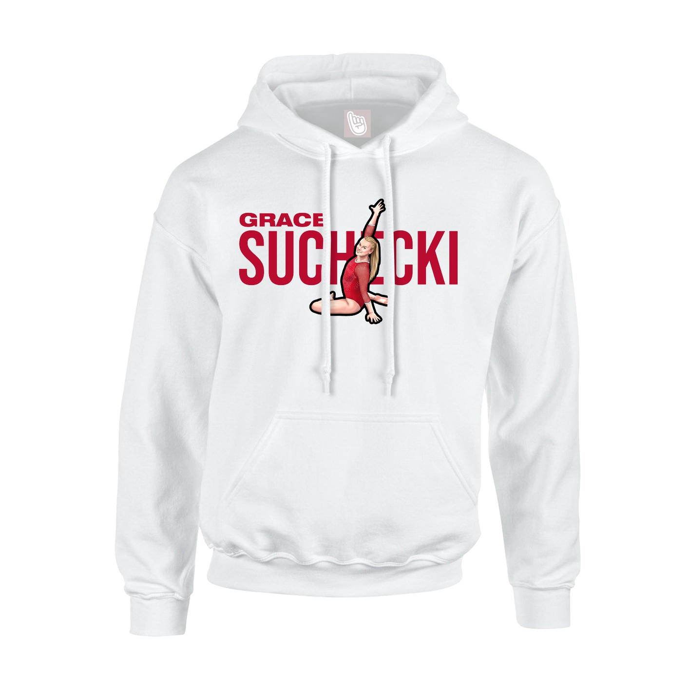 Youth Hoodie — Player Name in White