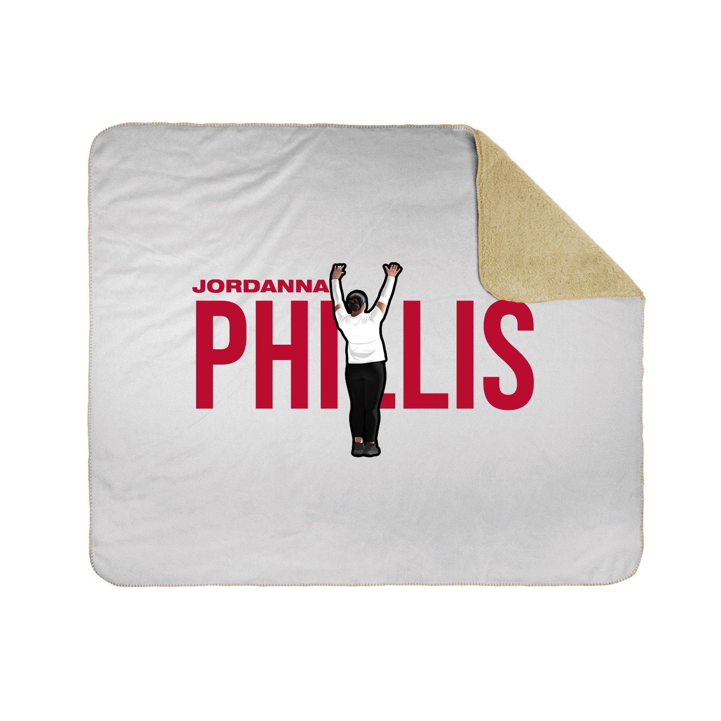 Throw Blanket — Player Name in White