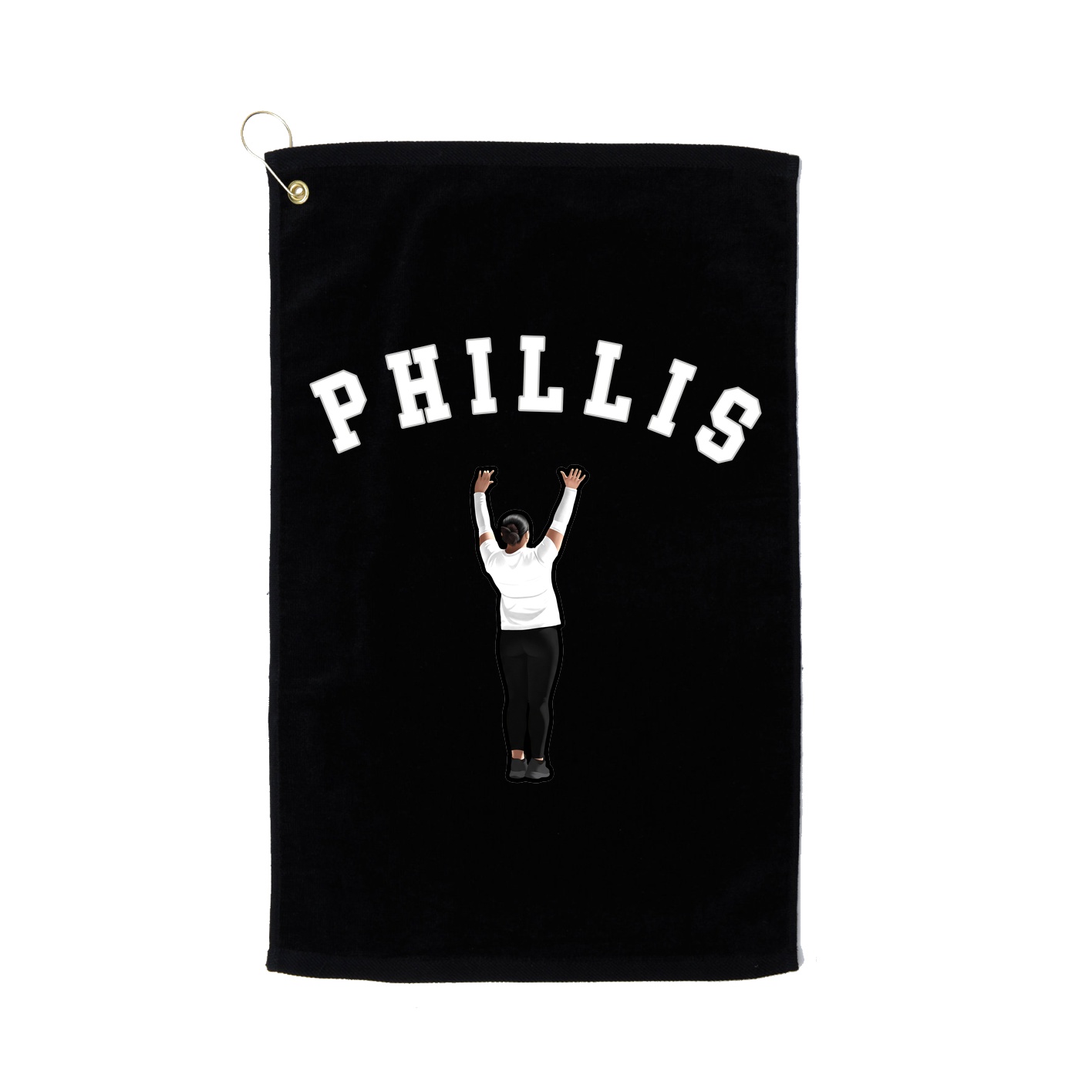 Golf Towel — Shirsey Arch in Black