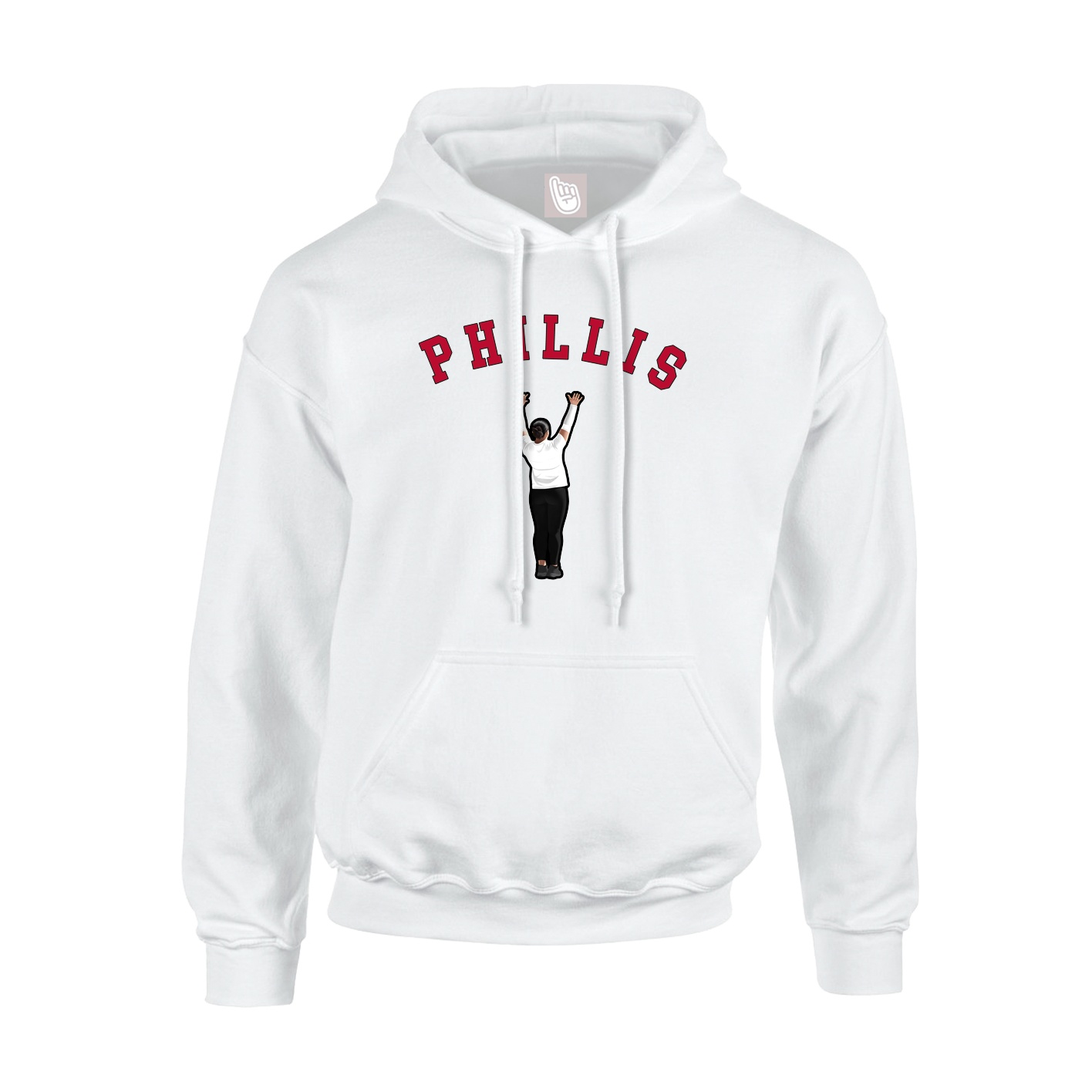 Youth Hoodie — Shirsey Arch in White