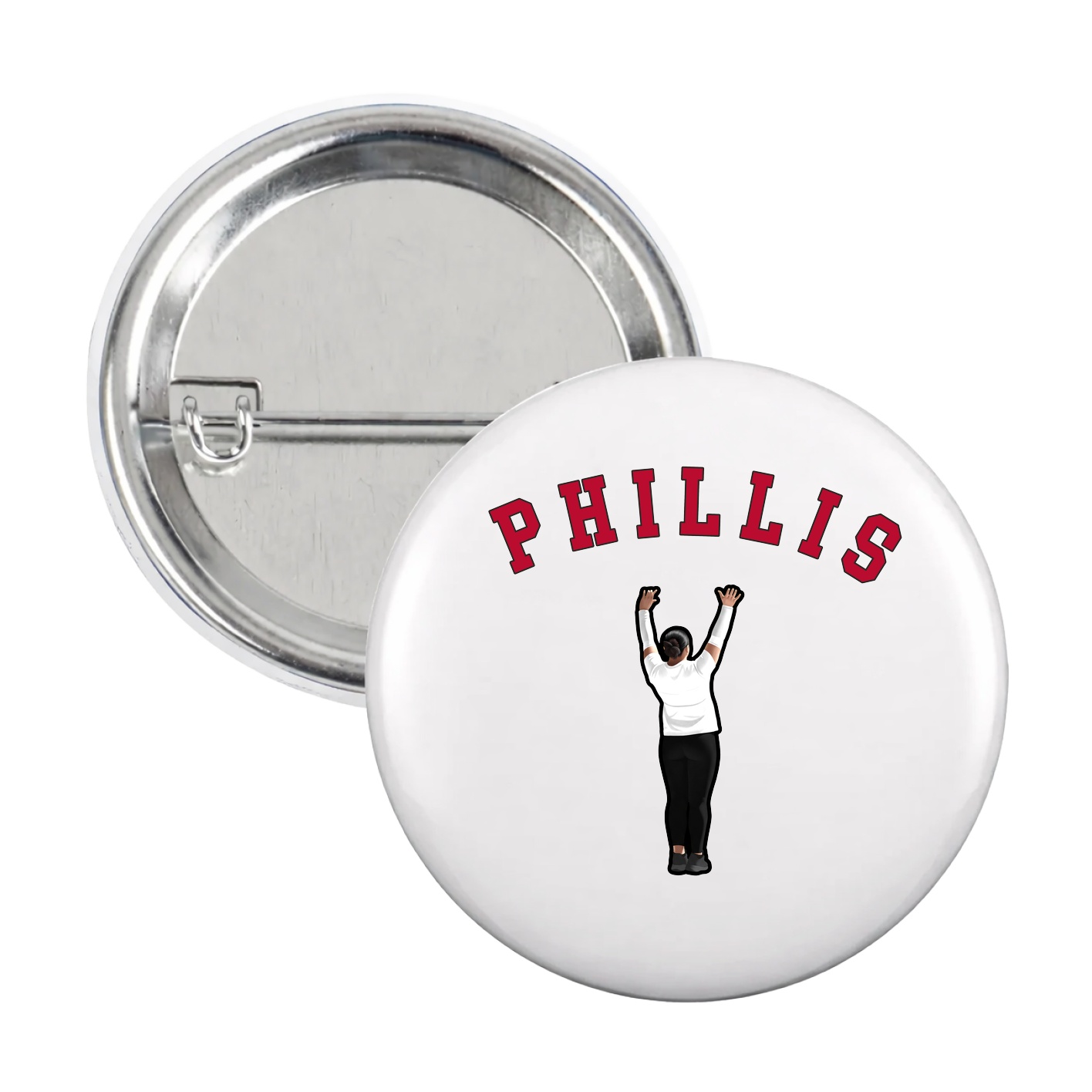 Game Day Button — Shirsey Arch in White