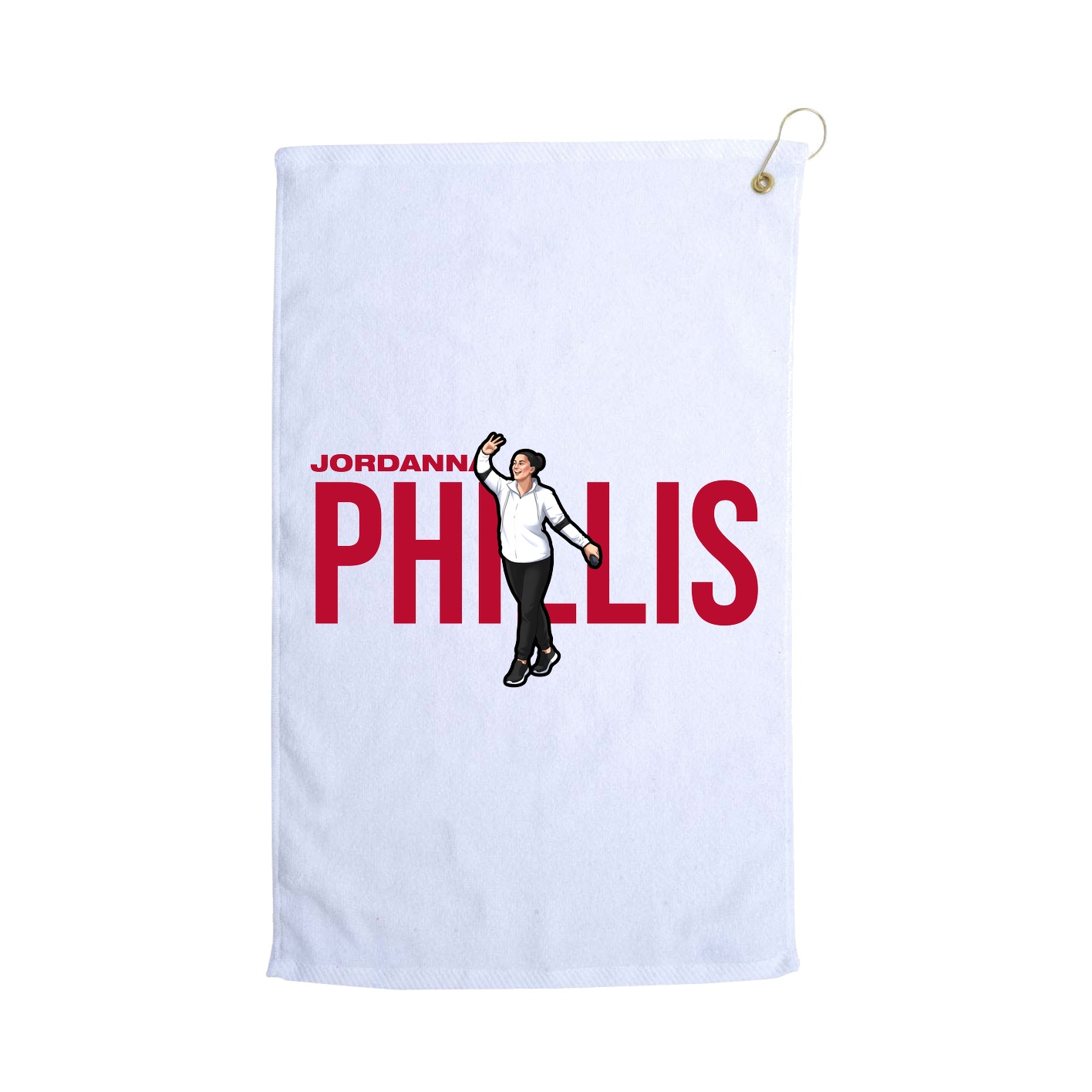 Golf Towel — Player Name in White