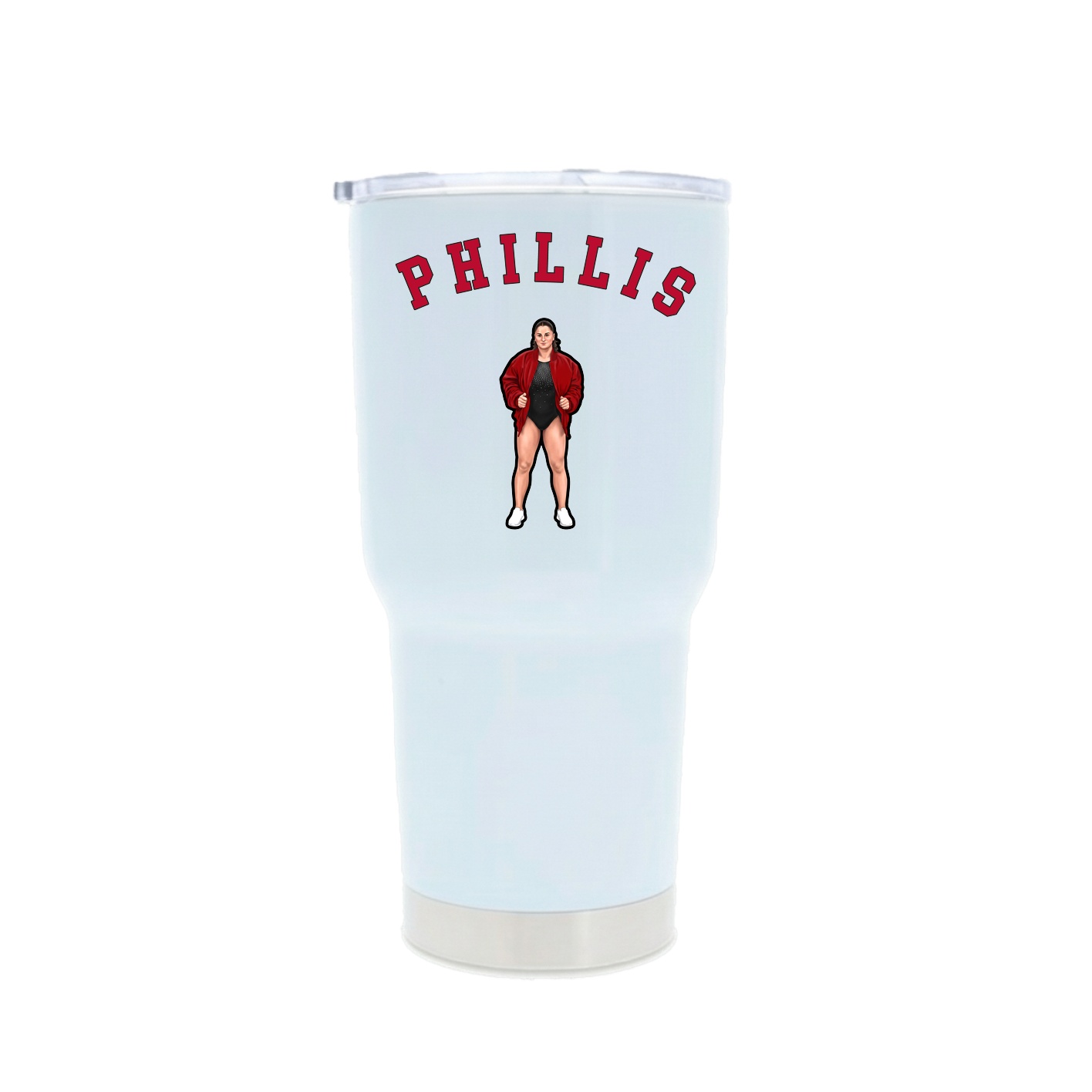 30oz Stainless Steel Tumbler — Shirsey Arch in White