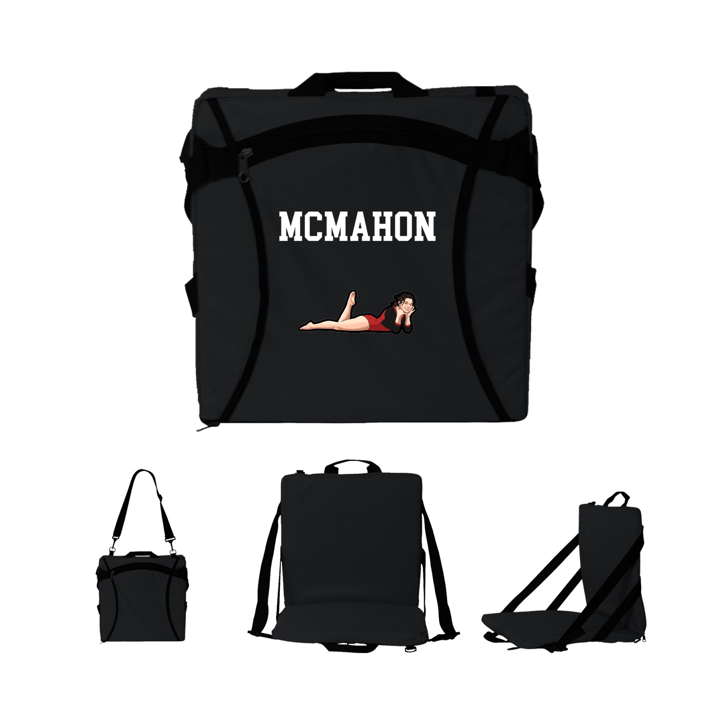 Folding Stadium Seat — Shirsey in Black