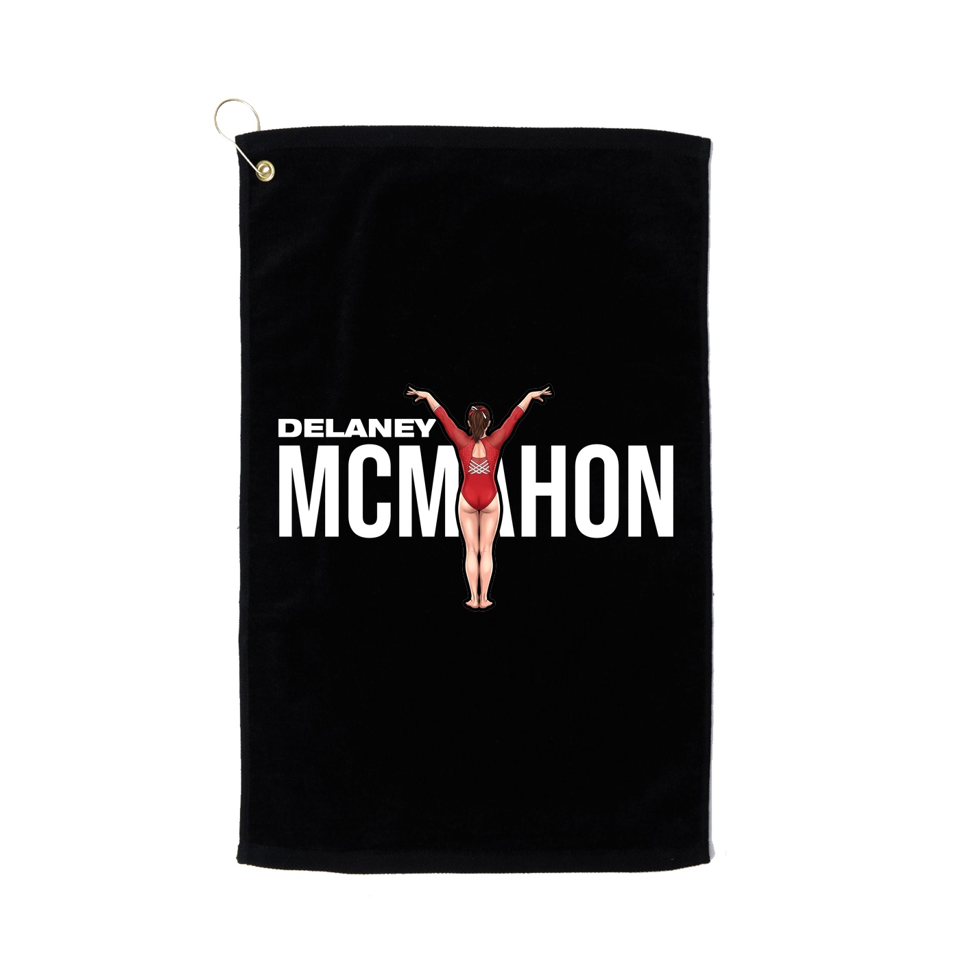 Golf Towel — Player Name in Black