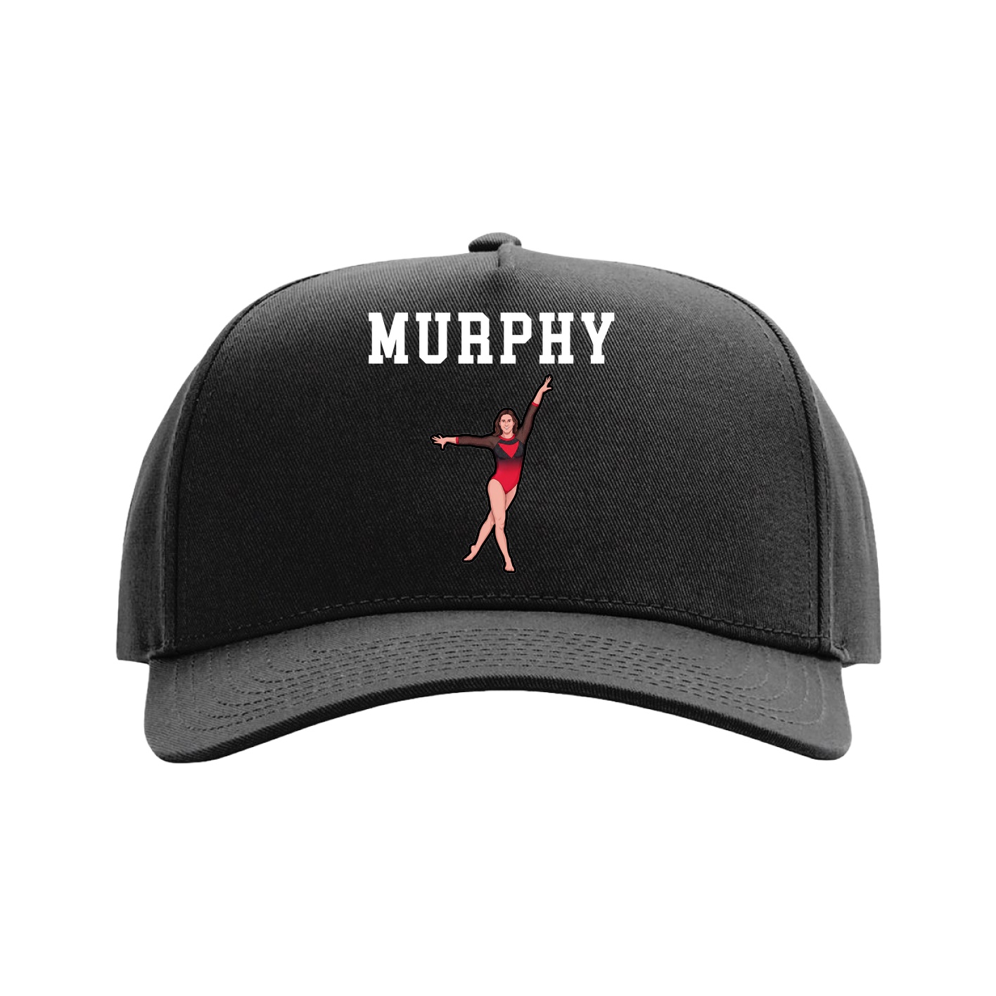 Full Fabric Five-Panel Champ Cap — Shirsey in Black