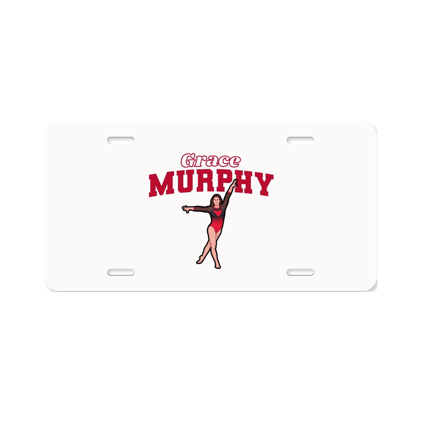 License Plate — Name Arch in Classic