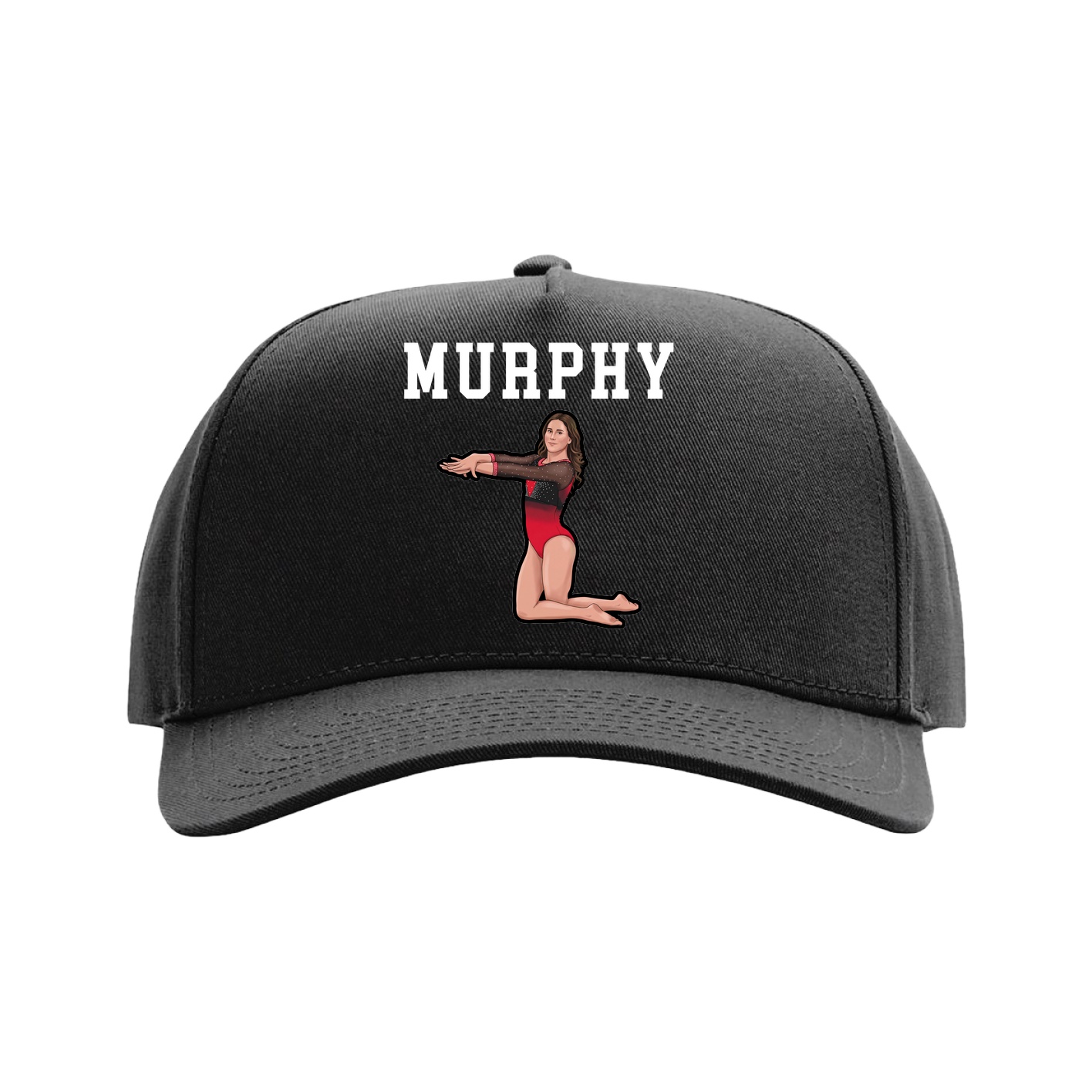 Full Fabric Five-Panel Champ Cap — Shirsey in Black