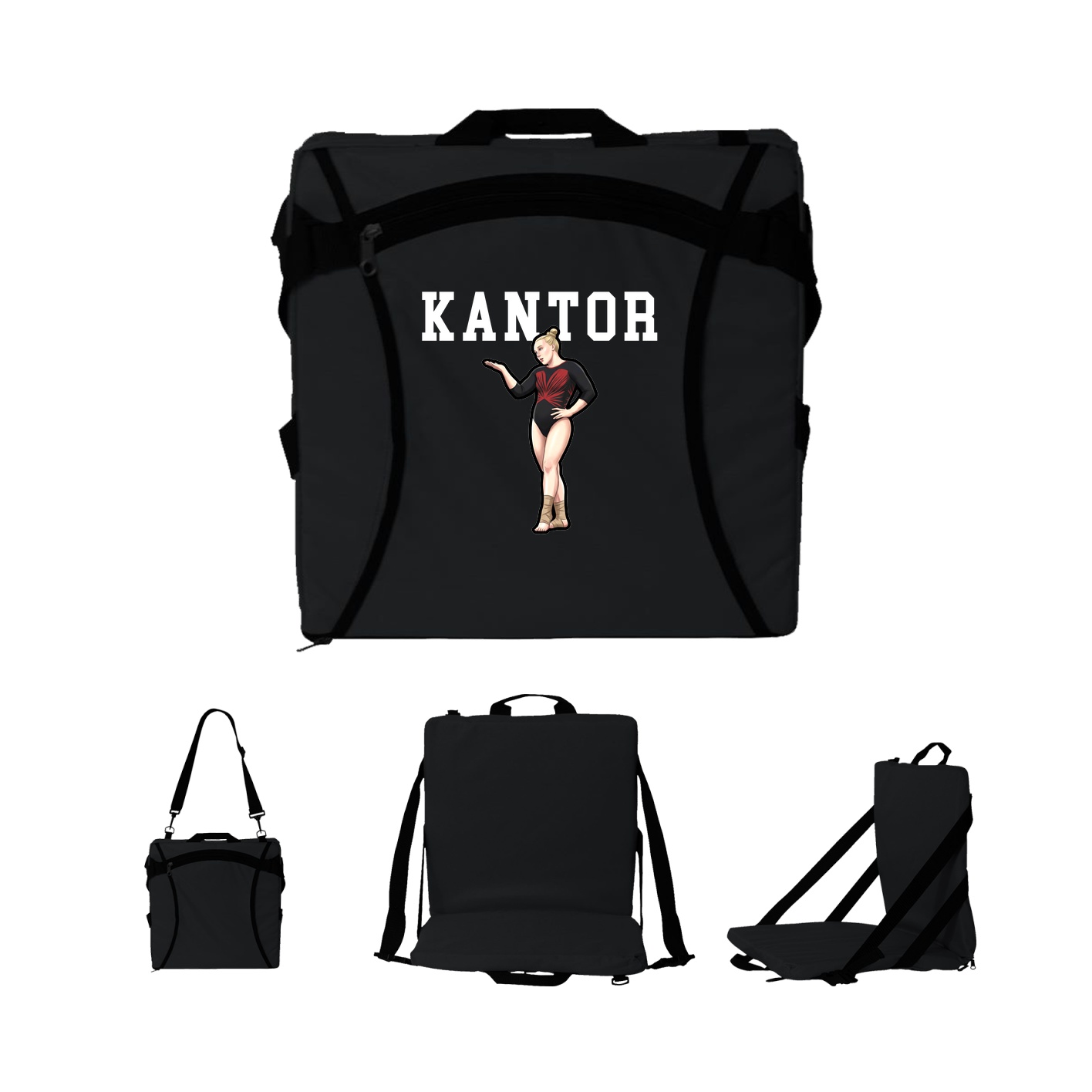 Folding Stadium Seat — Shirsey in Black