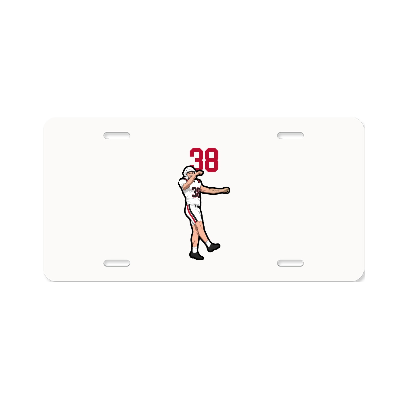 License Plate — Number Top in Classic