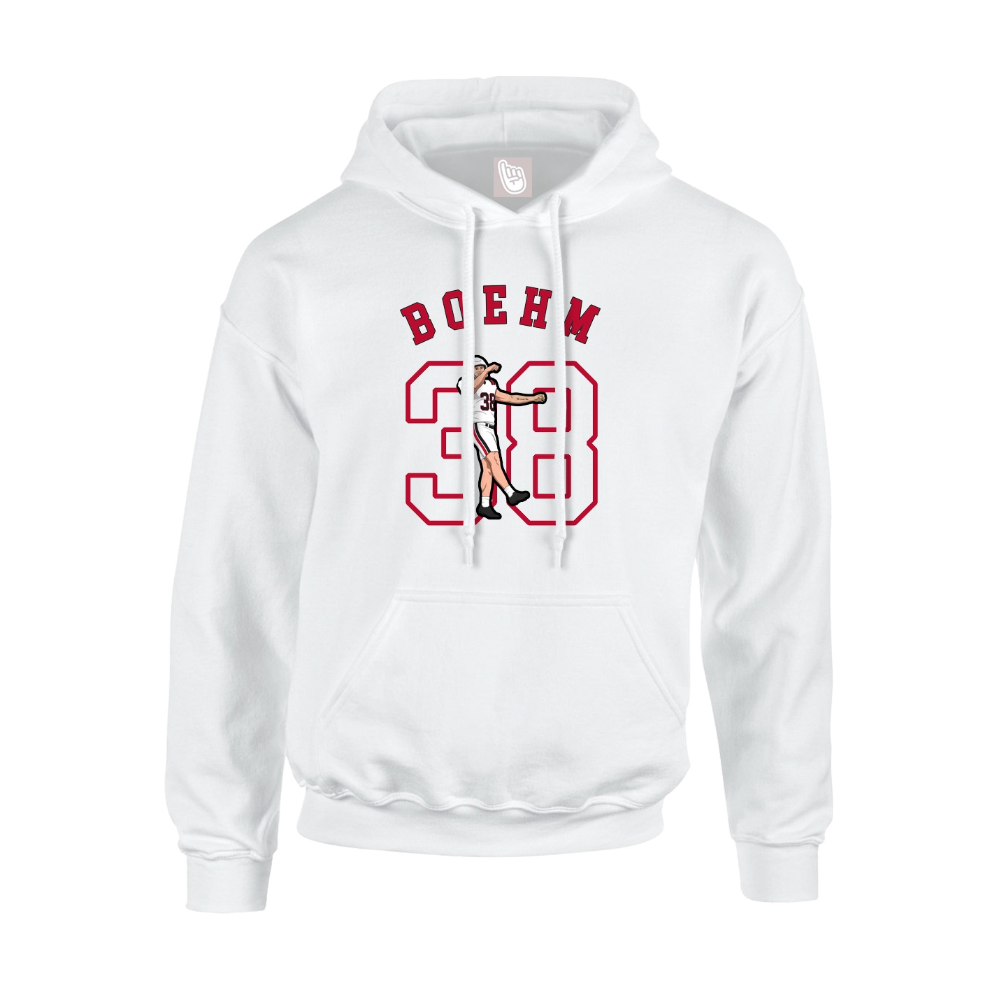 Hoodie — Shirsey Arch in White