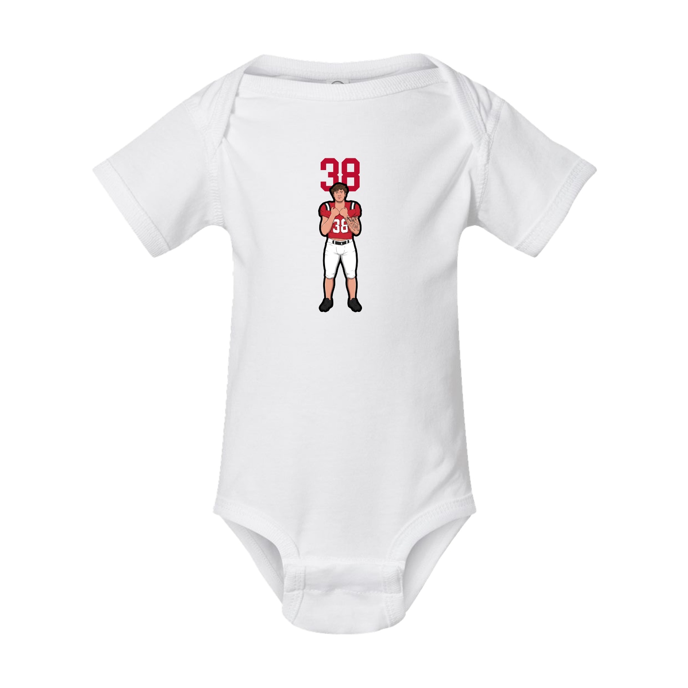Baby Onesie — Number Top in White
