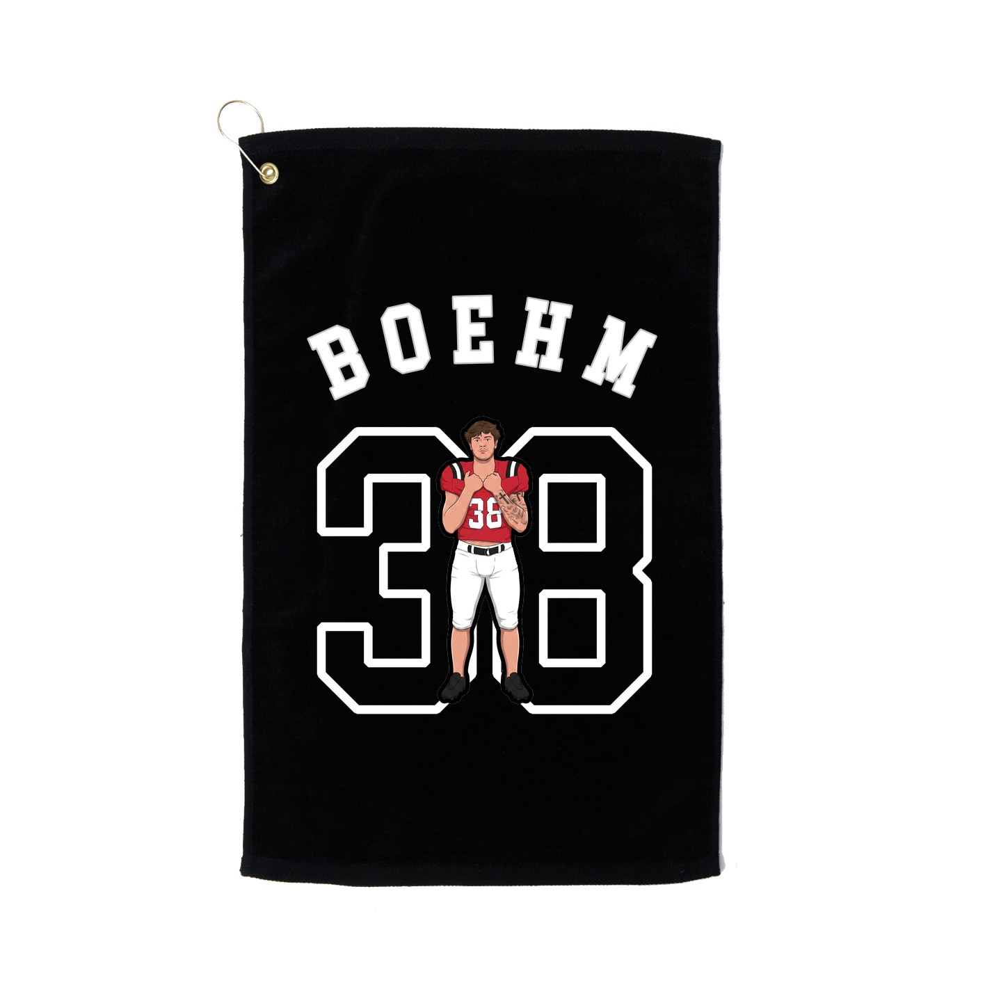 Golf Towel — Shirsey Arch in Black