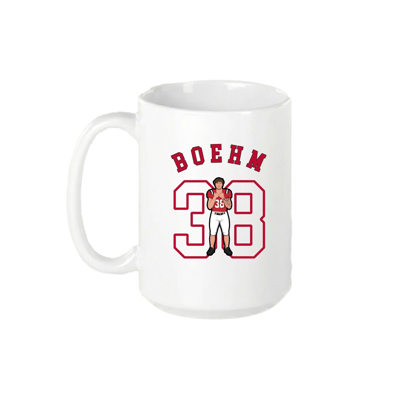 15oz Coffee Mug — Shirsey Arch in White