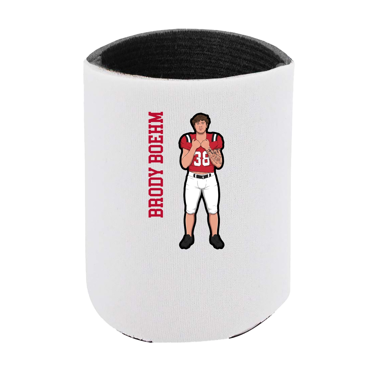 Can Holder — Name Vertical in White