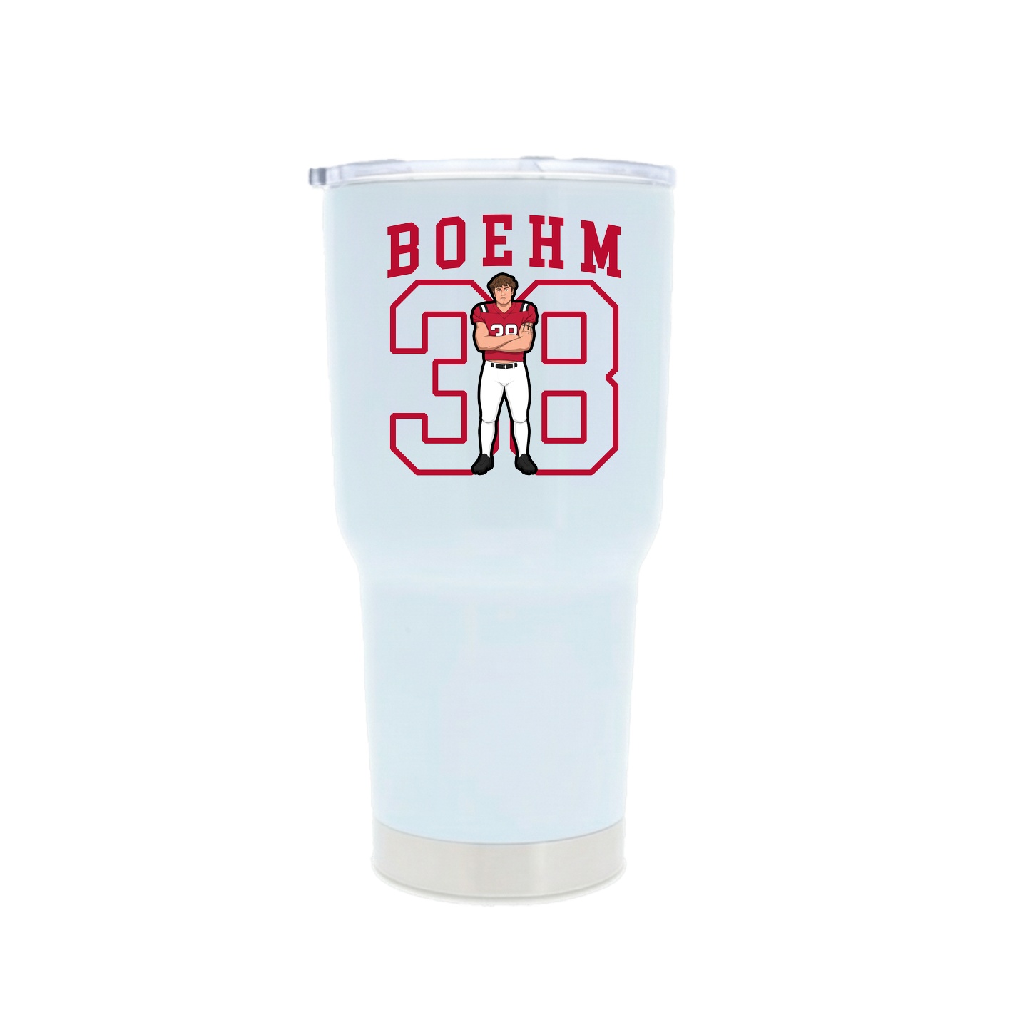 30oz Stainless Steel Tumbler — Shirsey in White