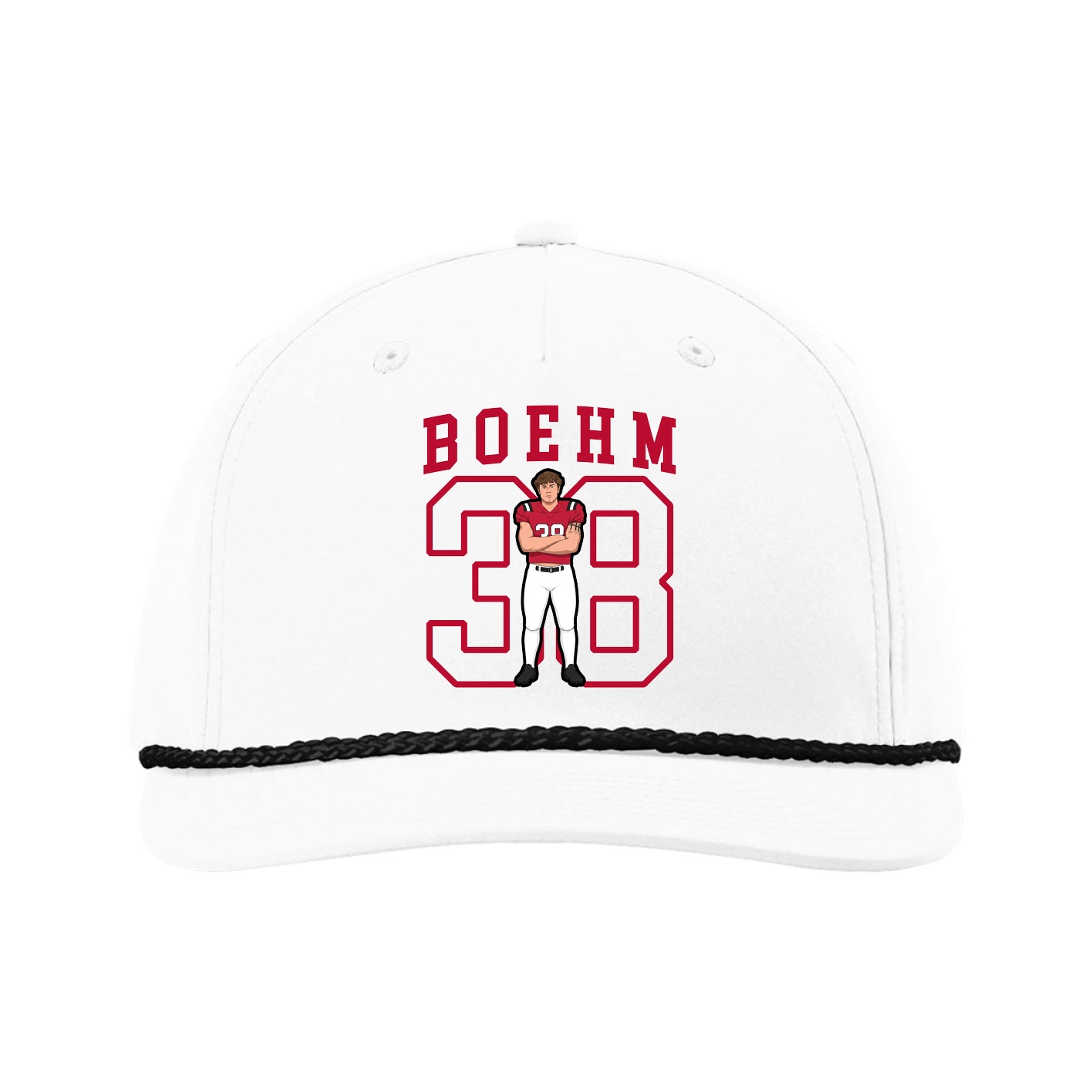 Five-Panel Classic Rope Cap — Shirsey in White