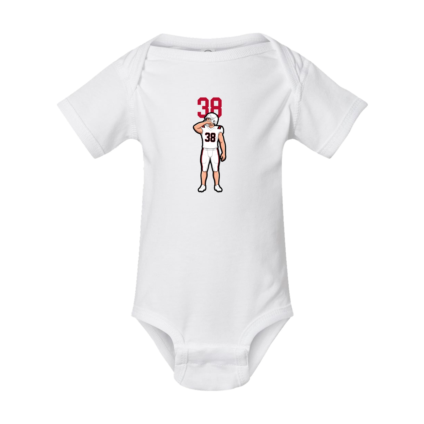 Baby Onesie — Number Top in White