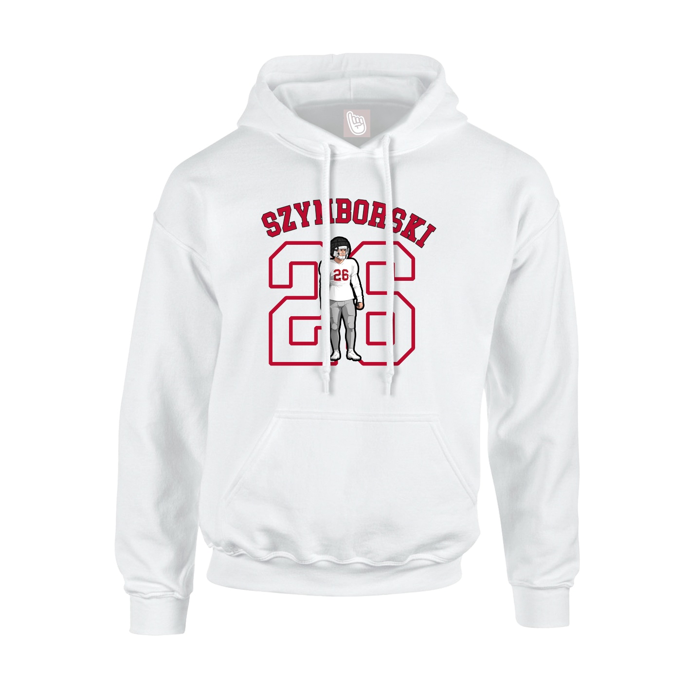 Youth Hoodie — Shirsey Arch in White