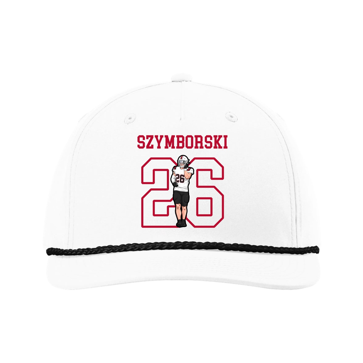 Five-Panel Classic Rope Cap — Shirsey in White