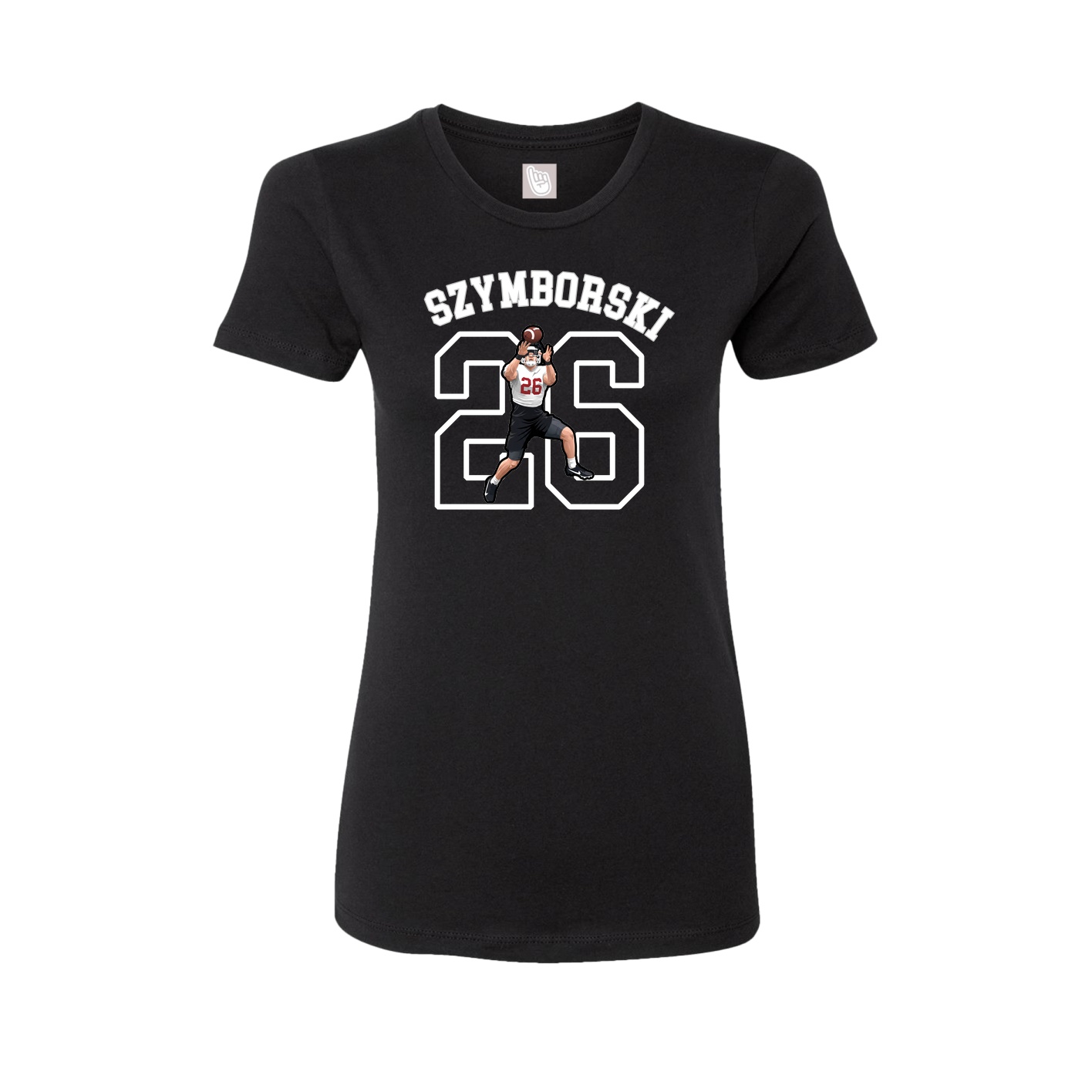 Fitted Women's Tee — Shirsey Arch in Black