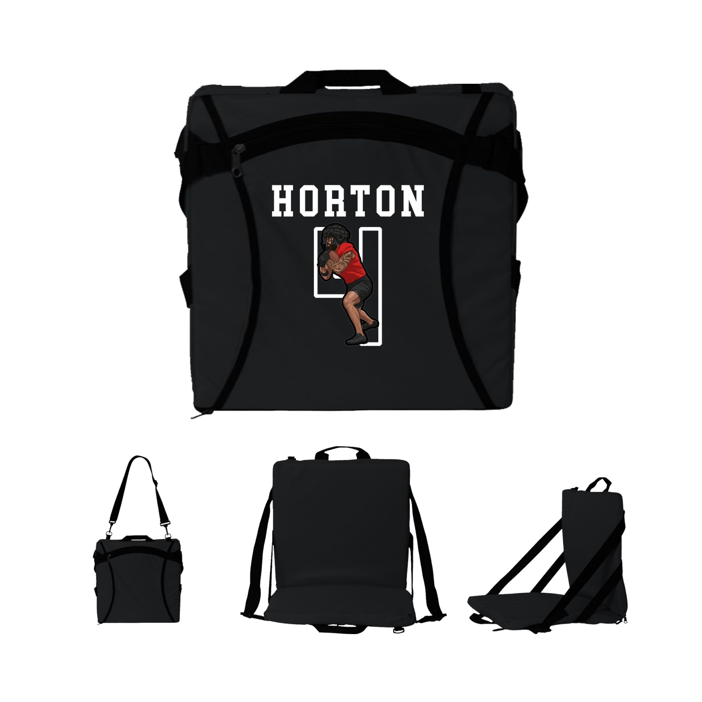 Folding Stadium Seat — Shirsey in Black
