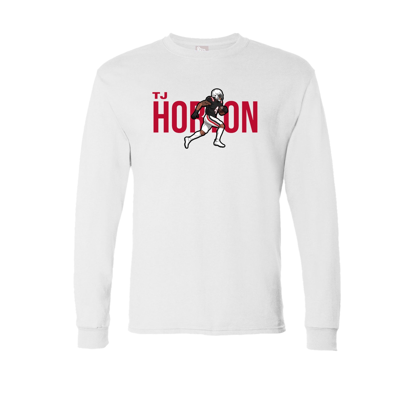 Long Sleeve Tee — Player Name in White