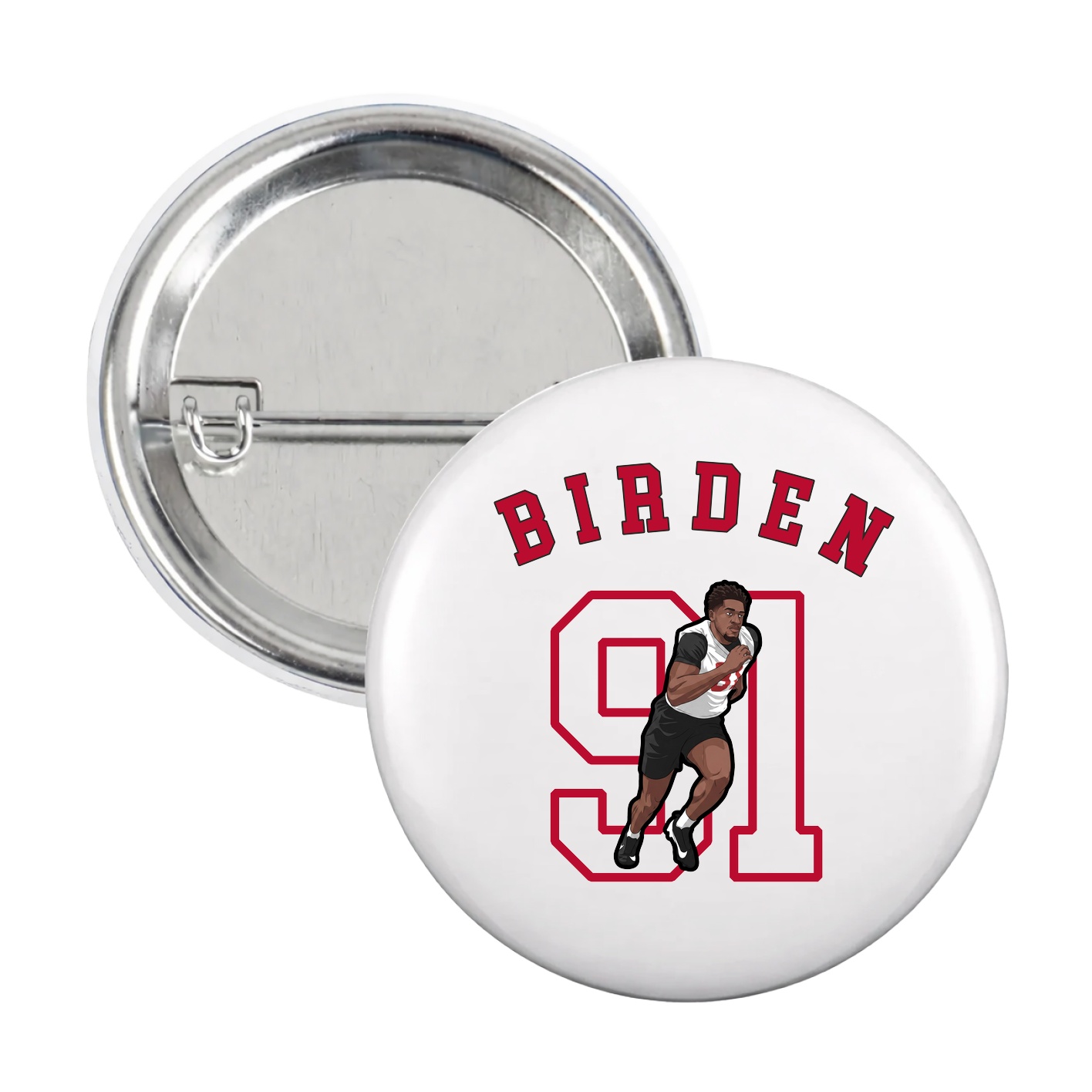 Game Day Button — Shirsey Arch in White