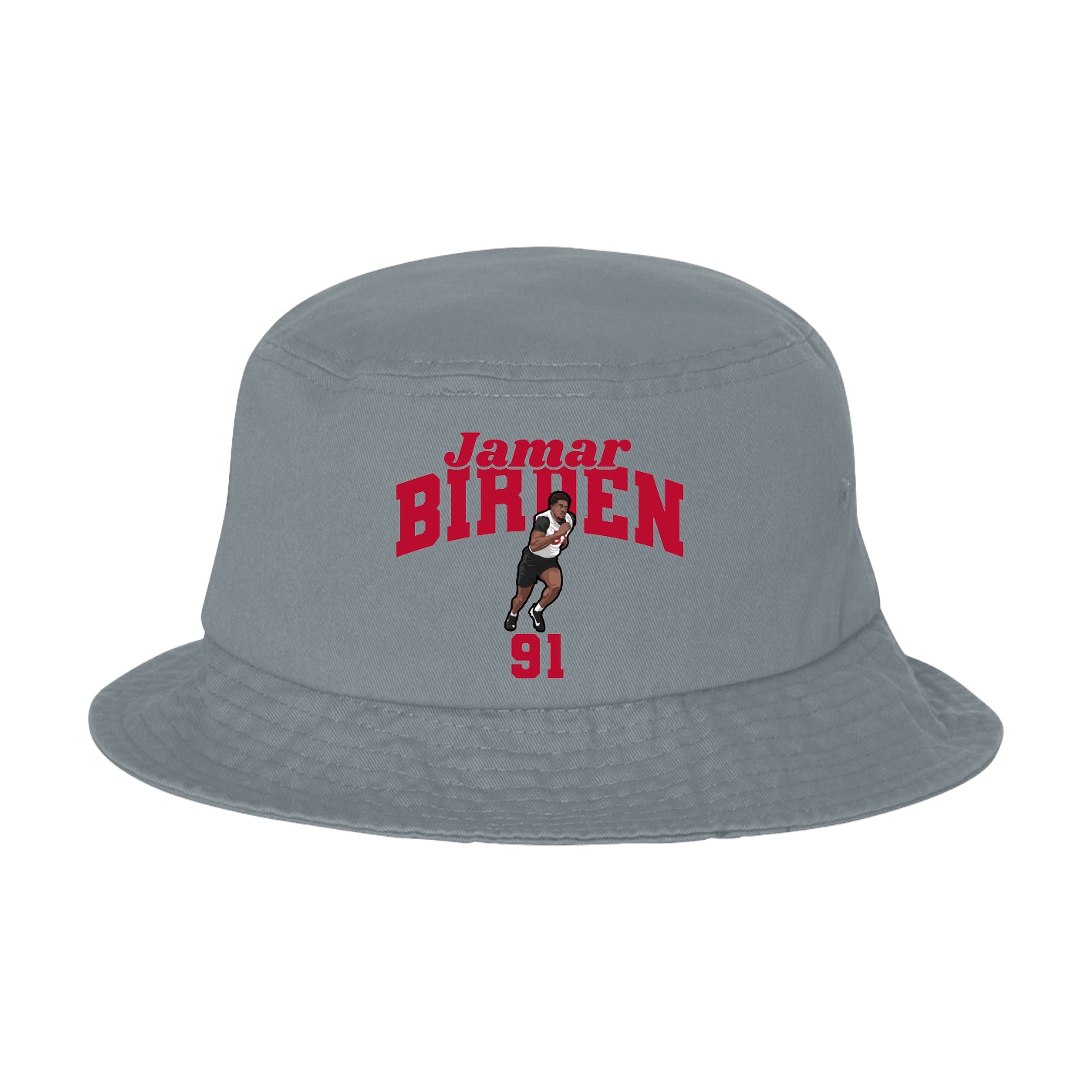 Bucket Cap — Signature Arch in Grey