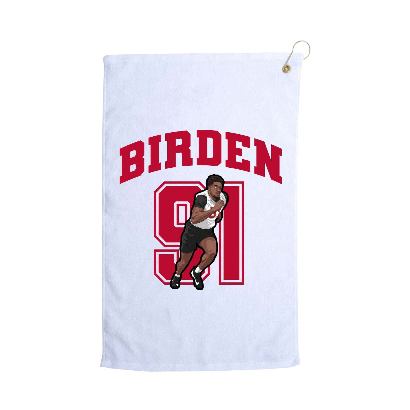 Golf Towel — Number in White