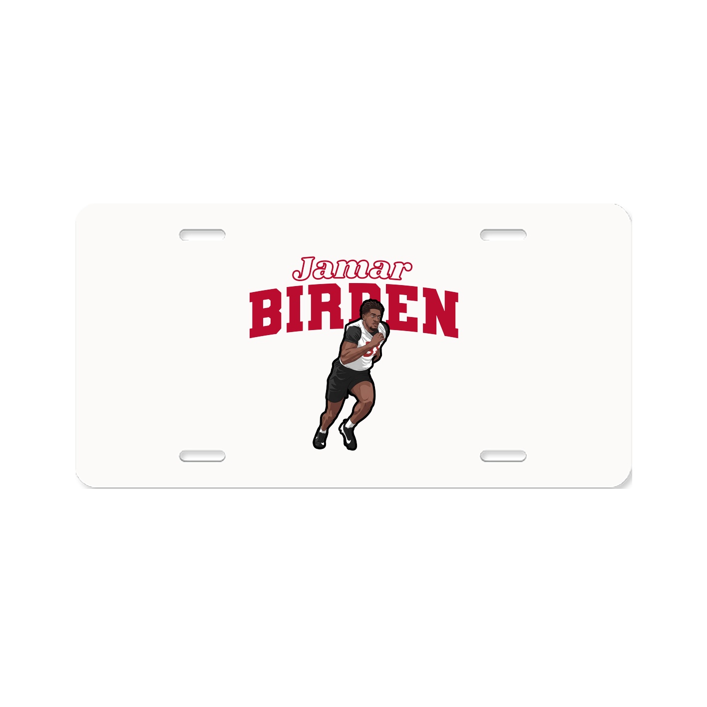 License Plate — Name Arch in Classic
