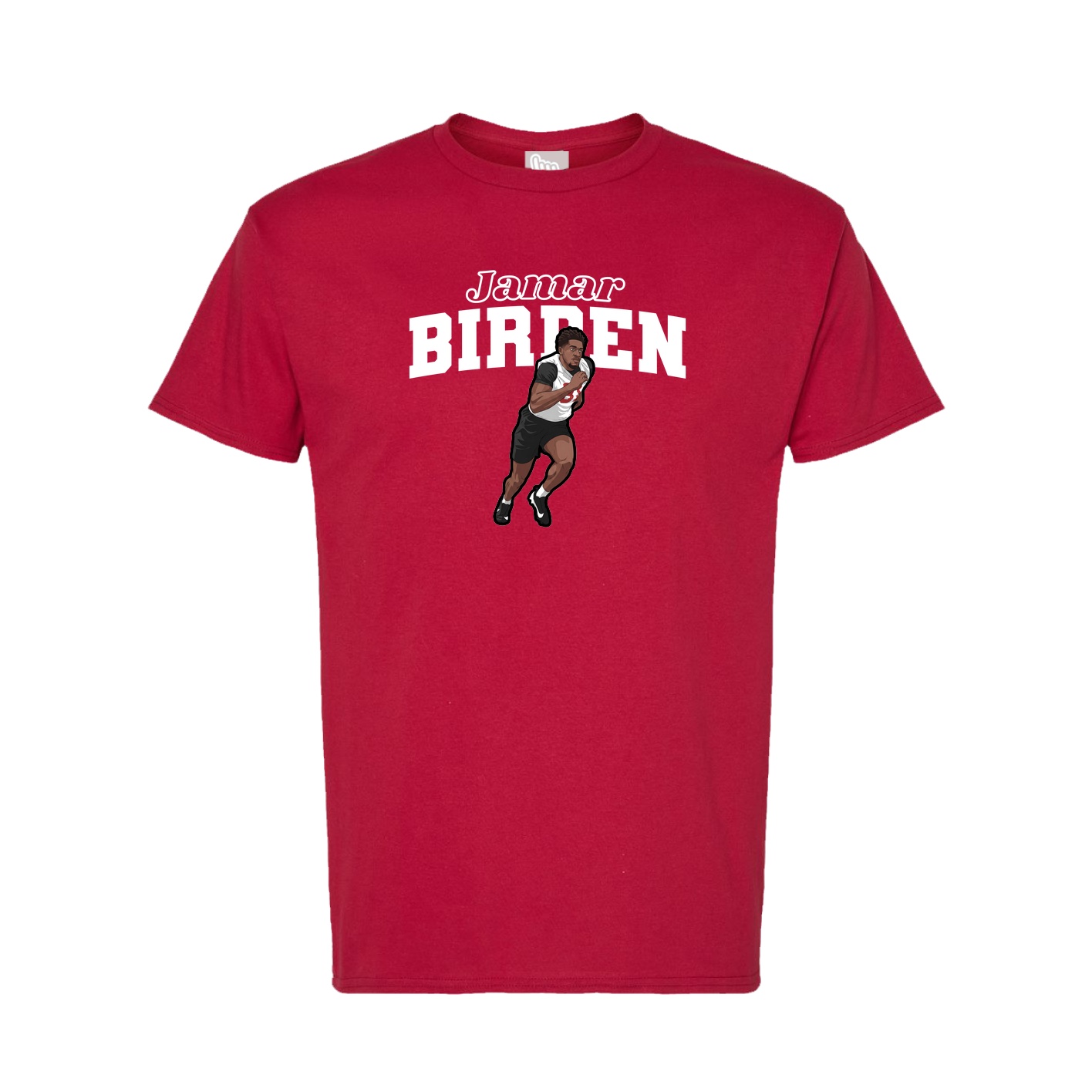 Tee — Name Arch in Crimson