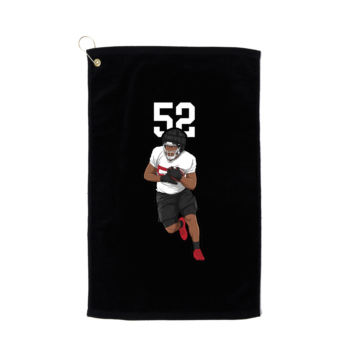 Golf Towel — Number Top in Black