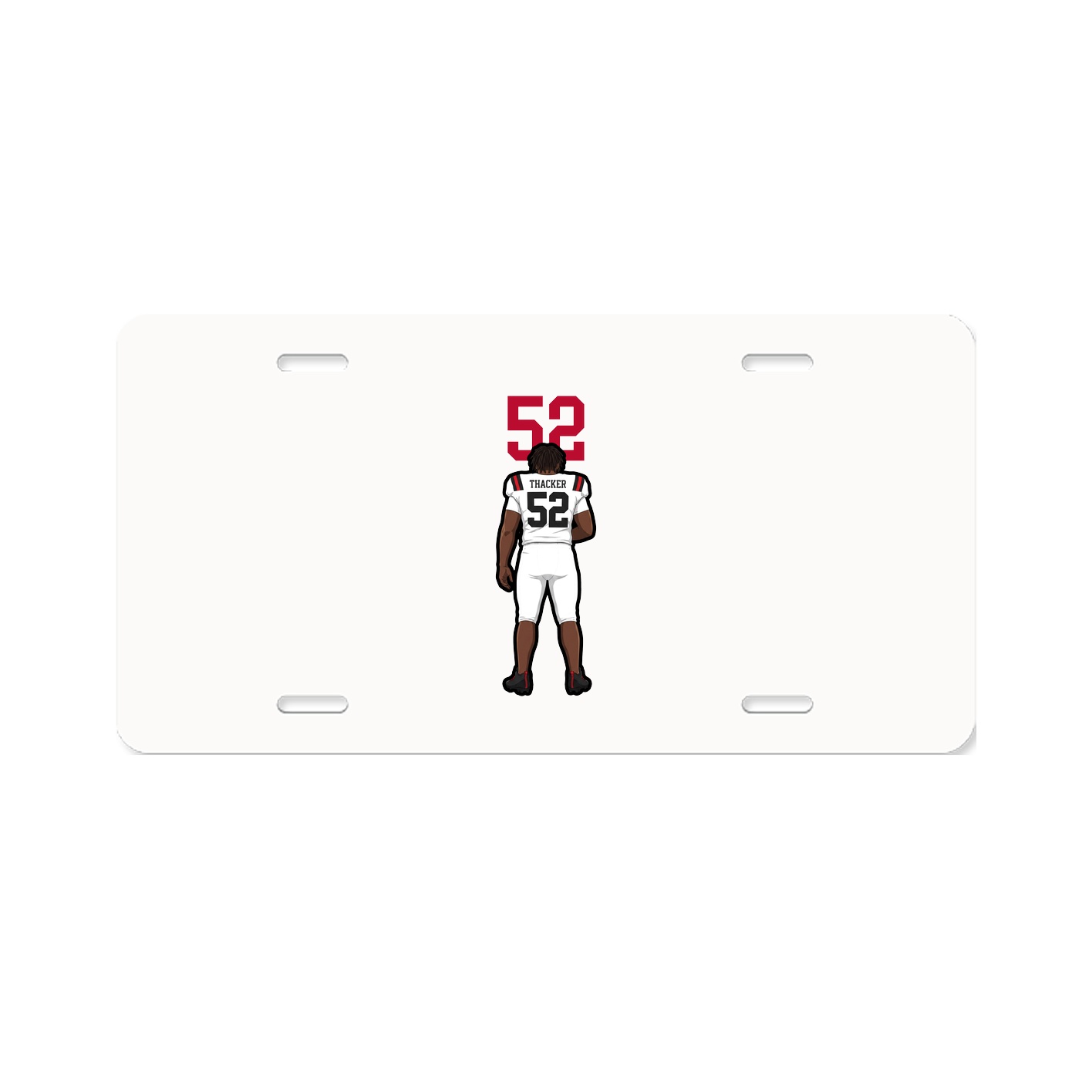 License Plate — Number Top in Classic