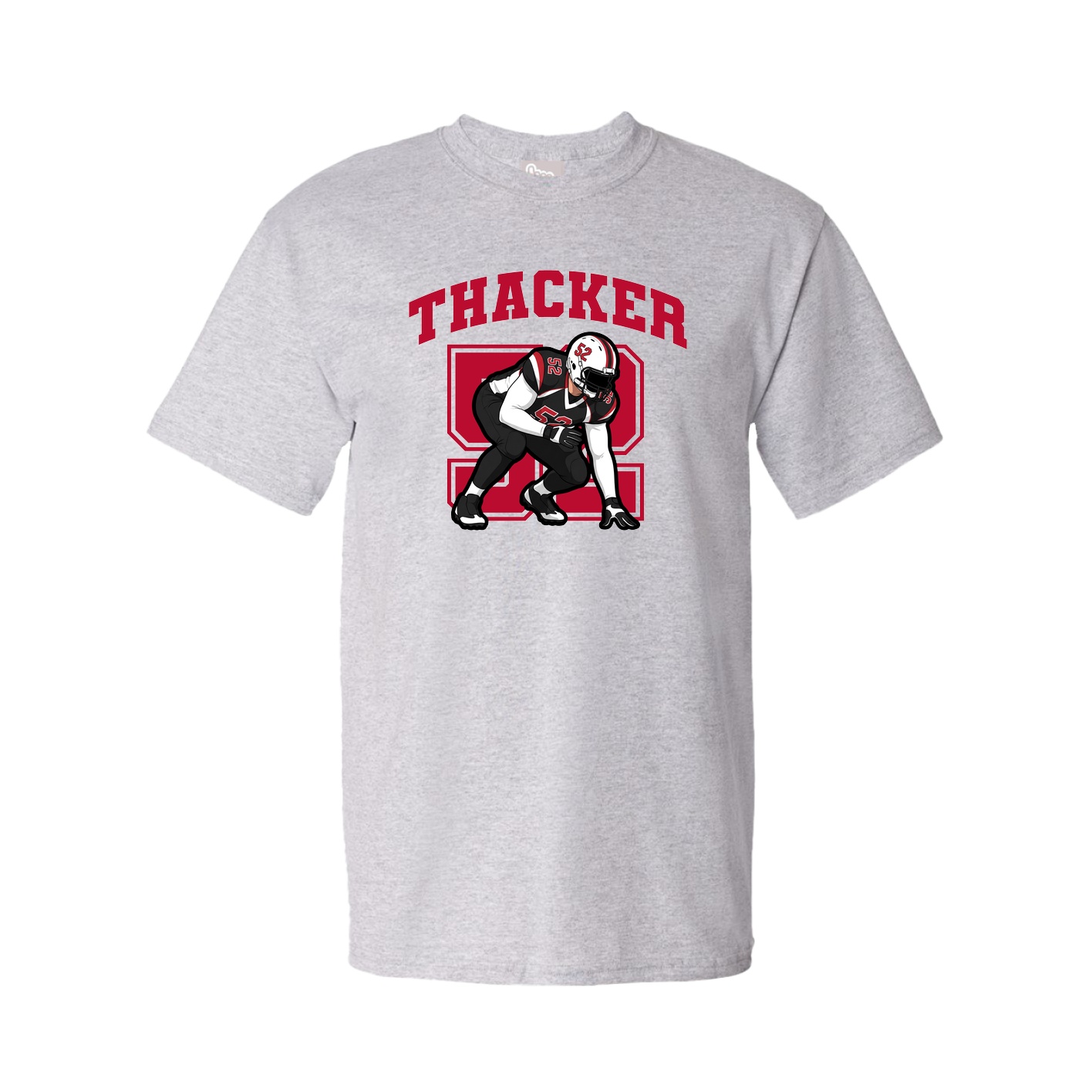 Youth Tee — Number in Grey