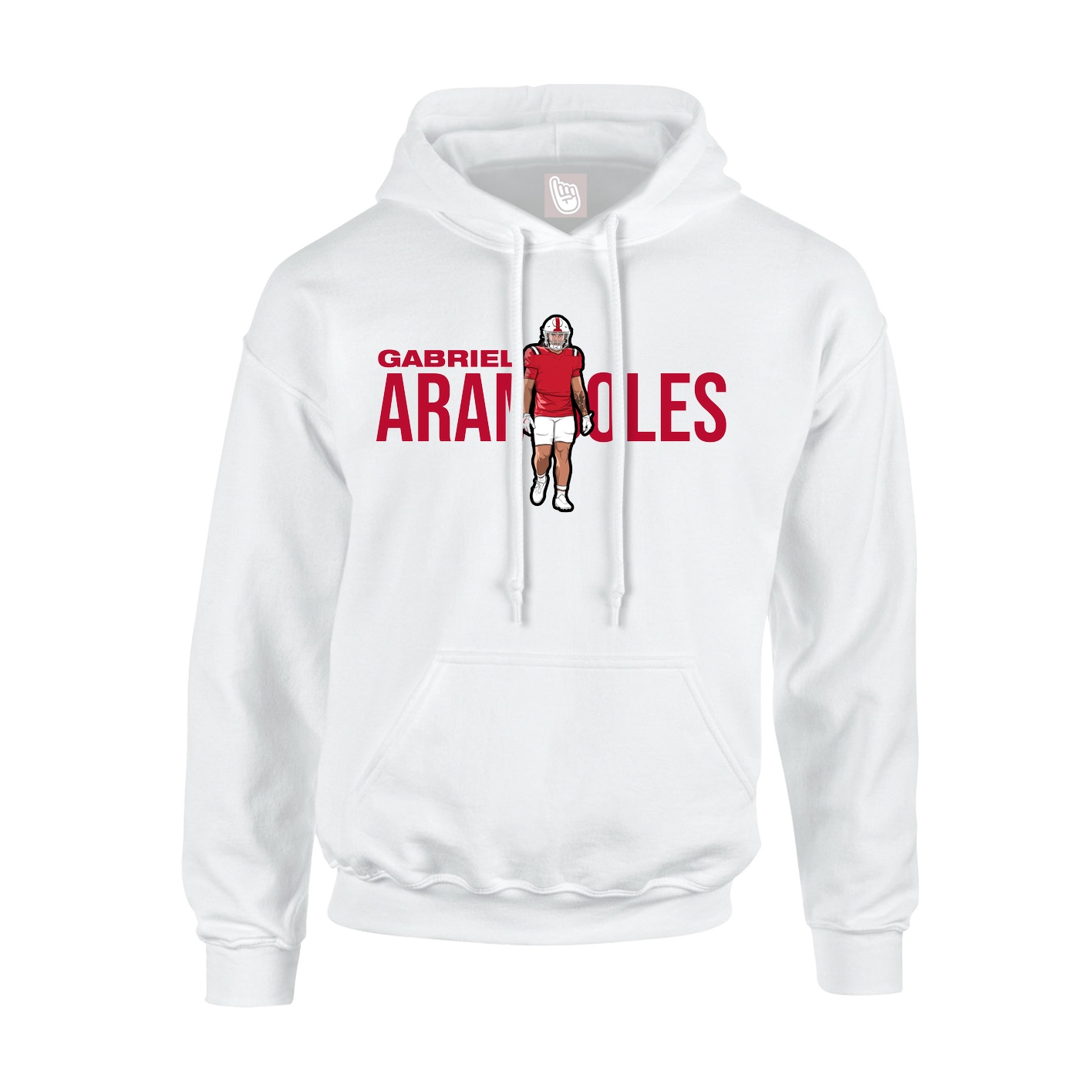 Youth Hoodie — Player Name in White
