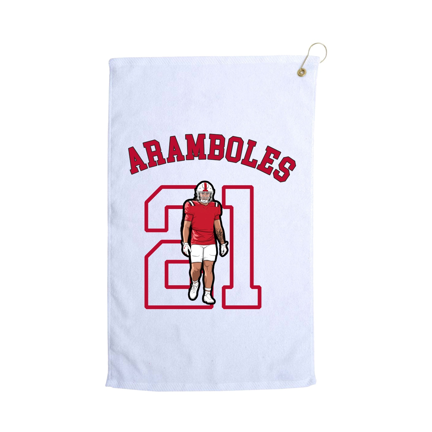 Golf Towel — Shirsey Arch in White