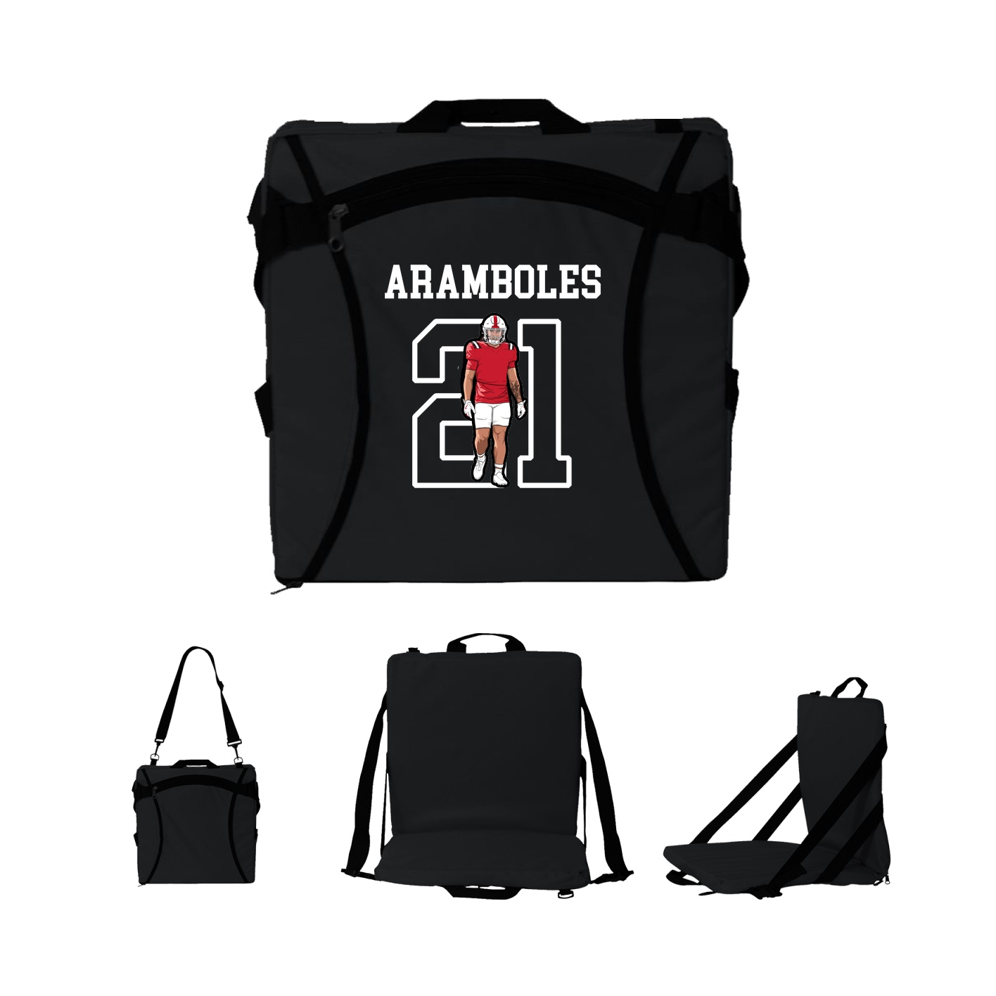 Folding Stadium Seat — Shirsey in Black