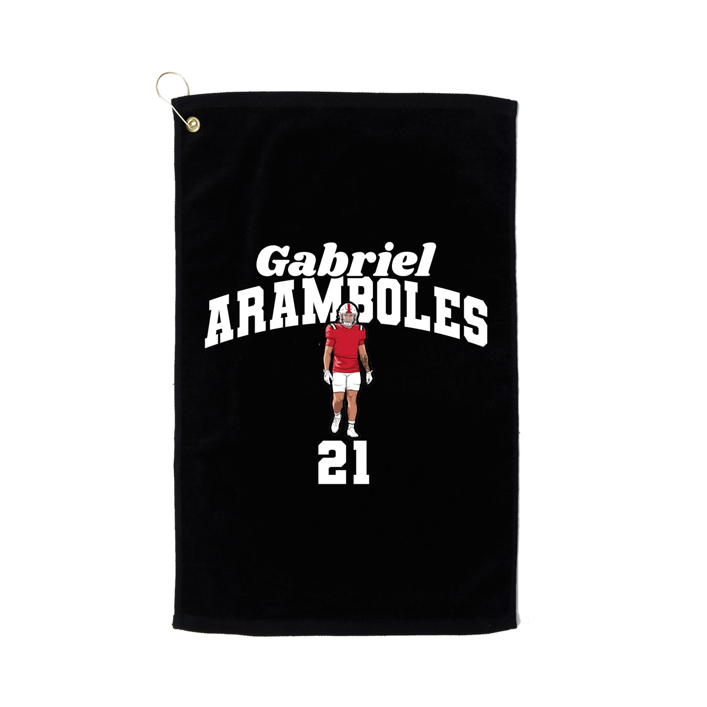 Golf Towel — Signature Arch in Black