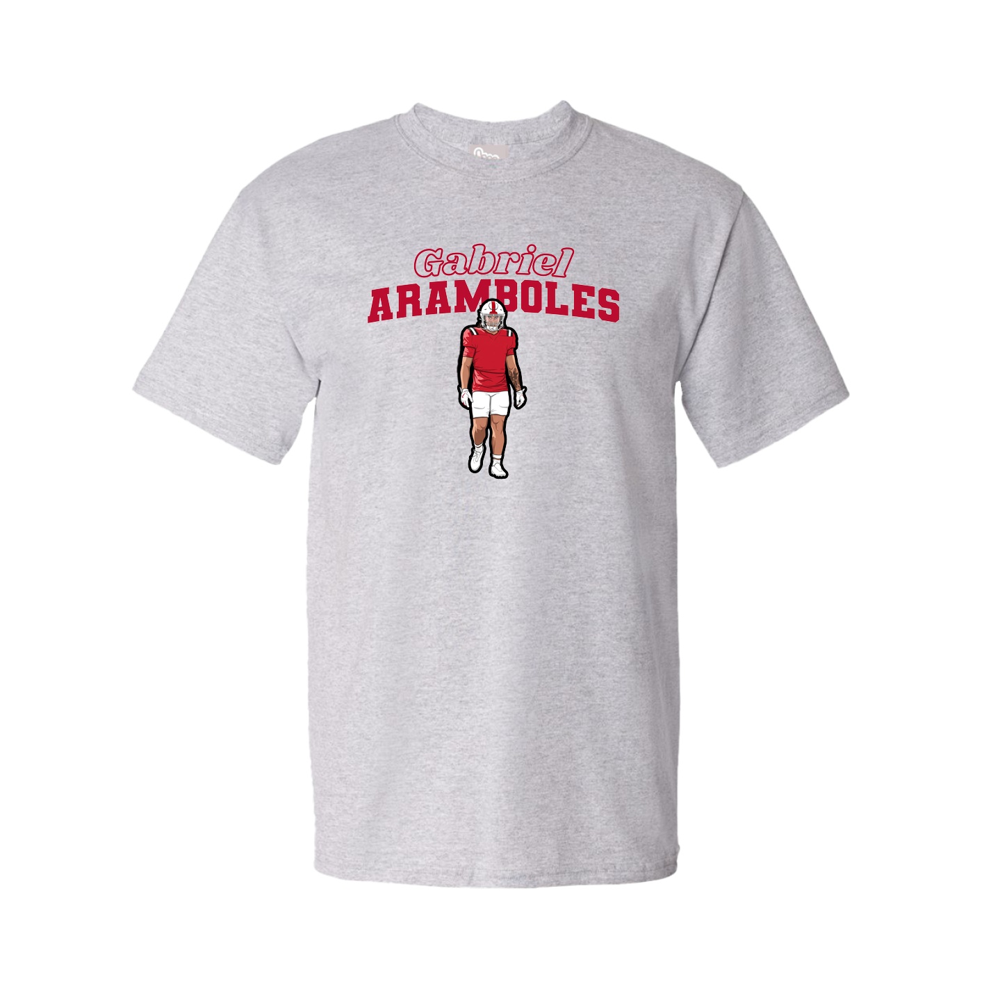 Youth Tee — Name Arch in Grey