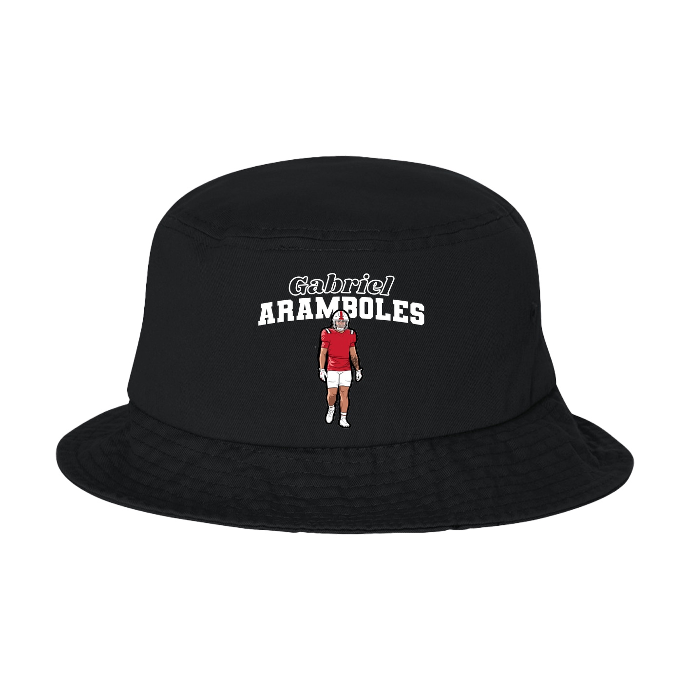 Bucket Cap — Name Arch in Black