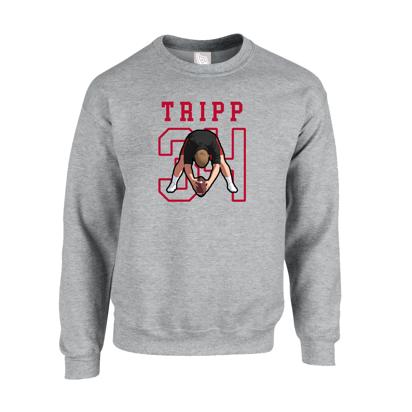 Fleece Crew — Shirsey in Grey