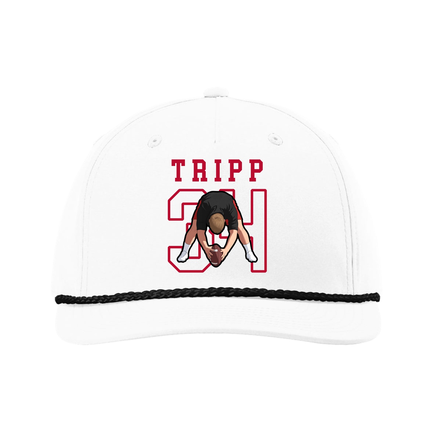 Five-Panel Classic Rope Cap — Shirsey in White