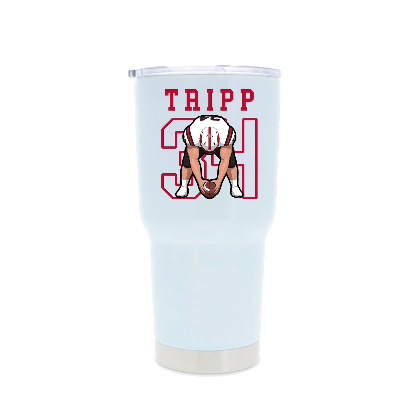 30oz Stainless Steel Tumbler — Shirsey in White