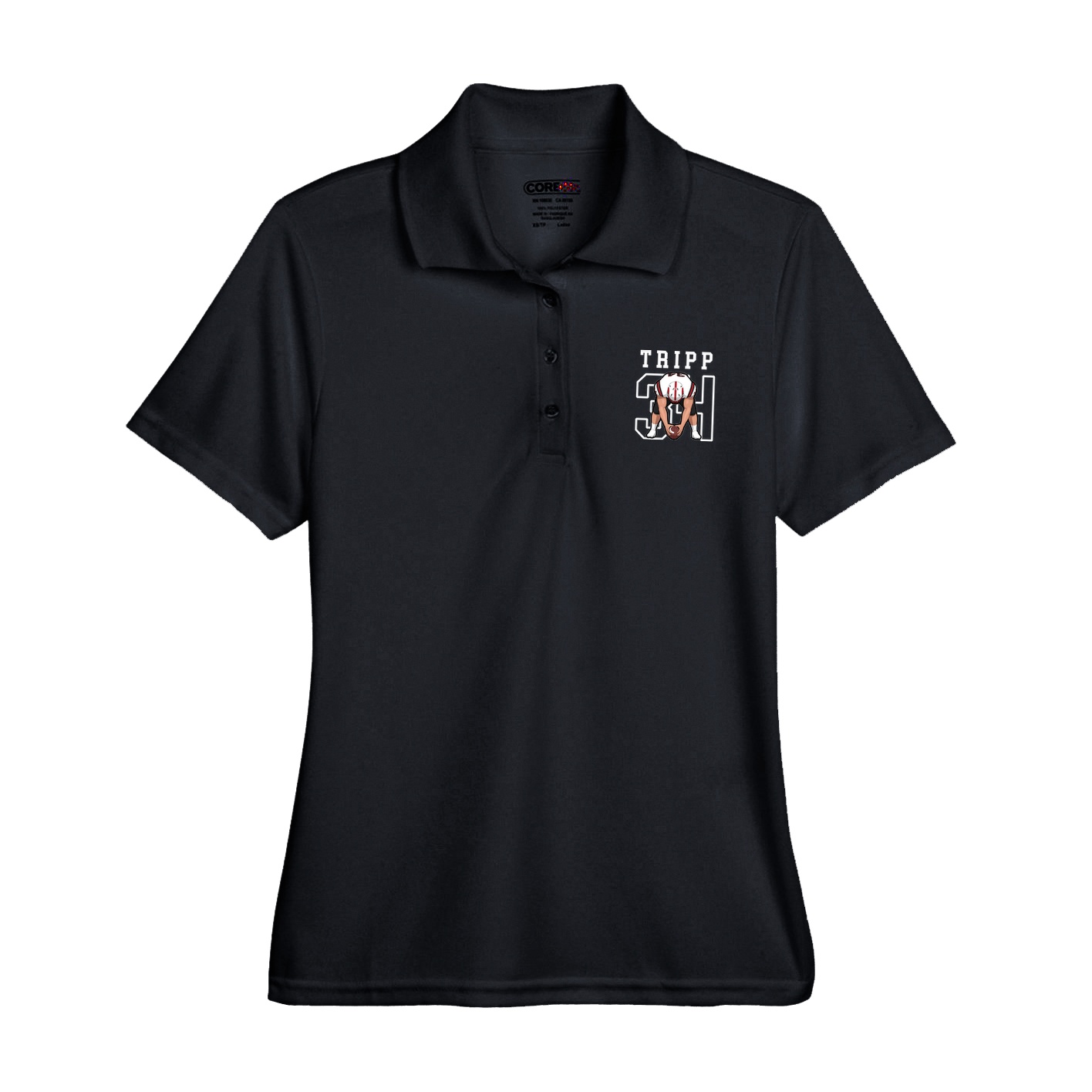Womens Performance Polo — Shirsey in Black
