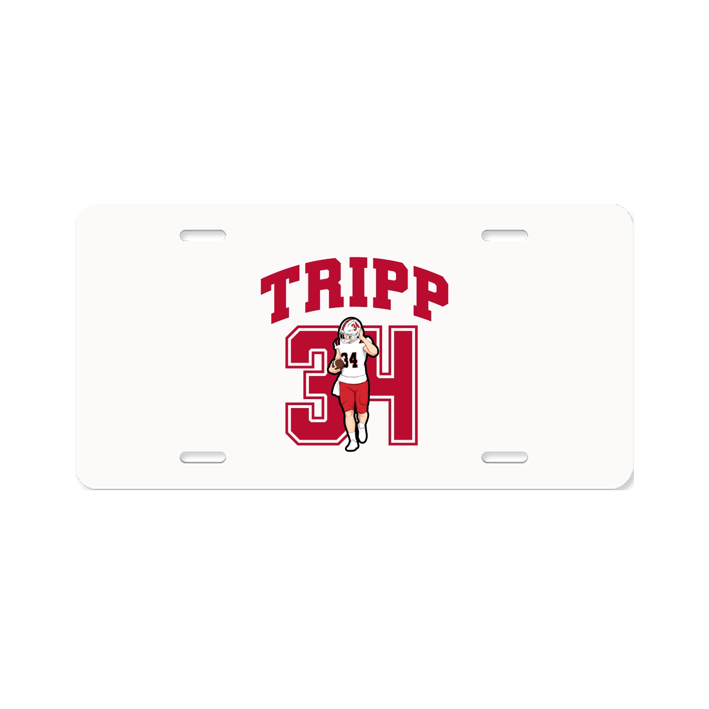 License Plate — Number in Classic