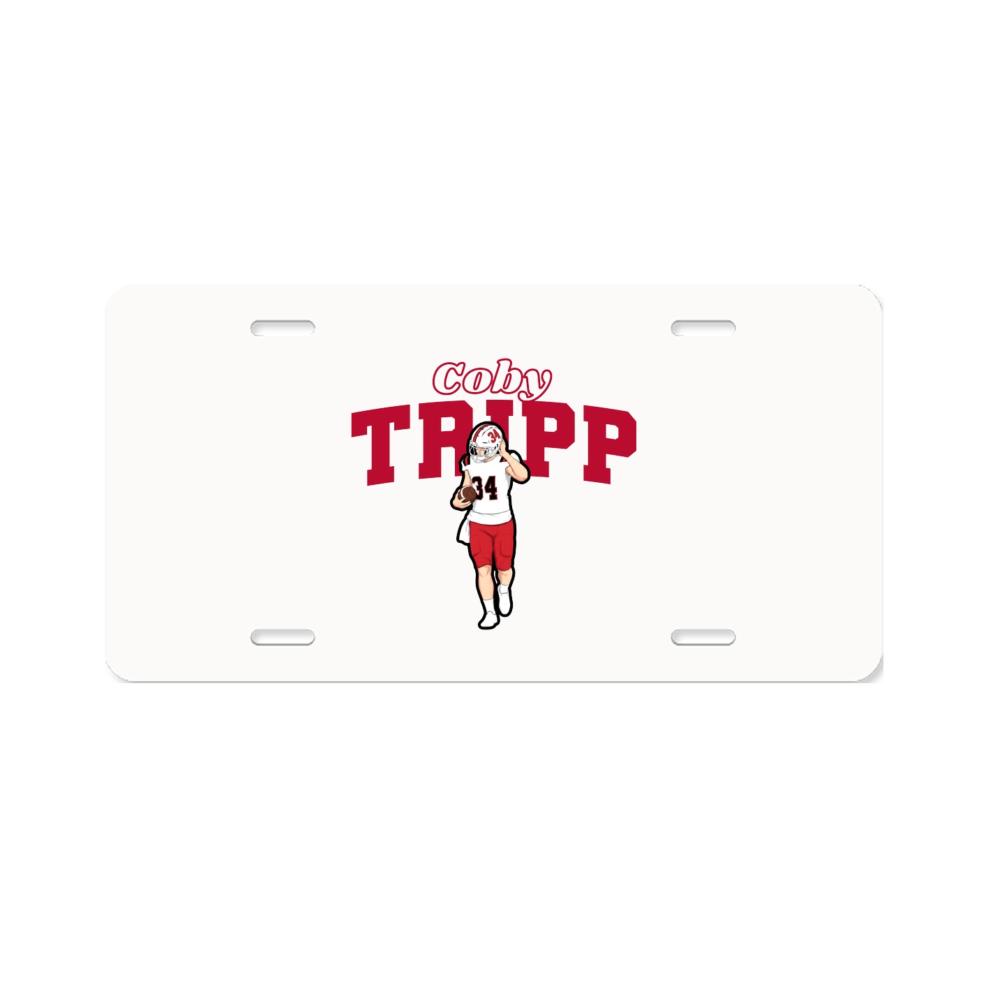 License Plate — Name Arch in Classic