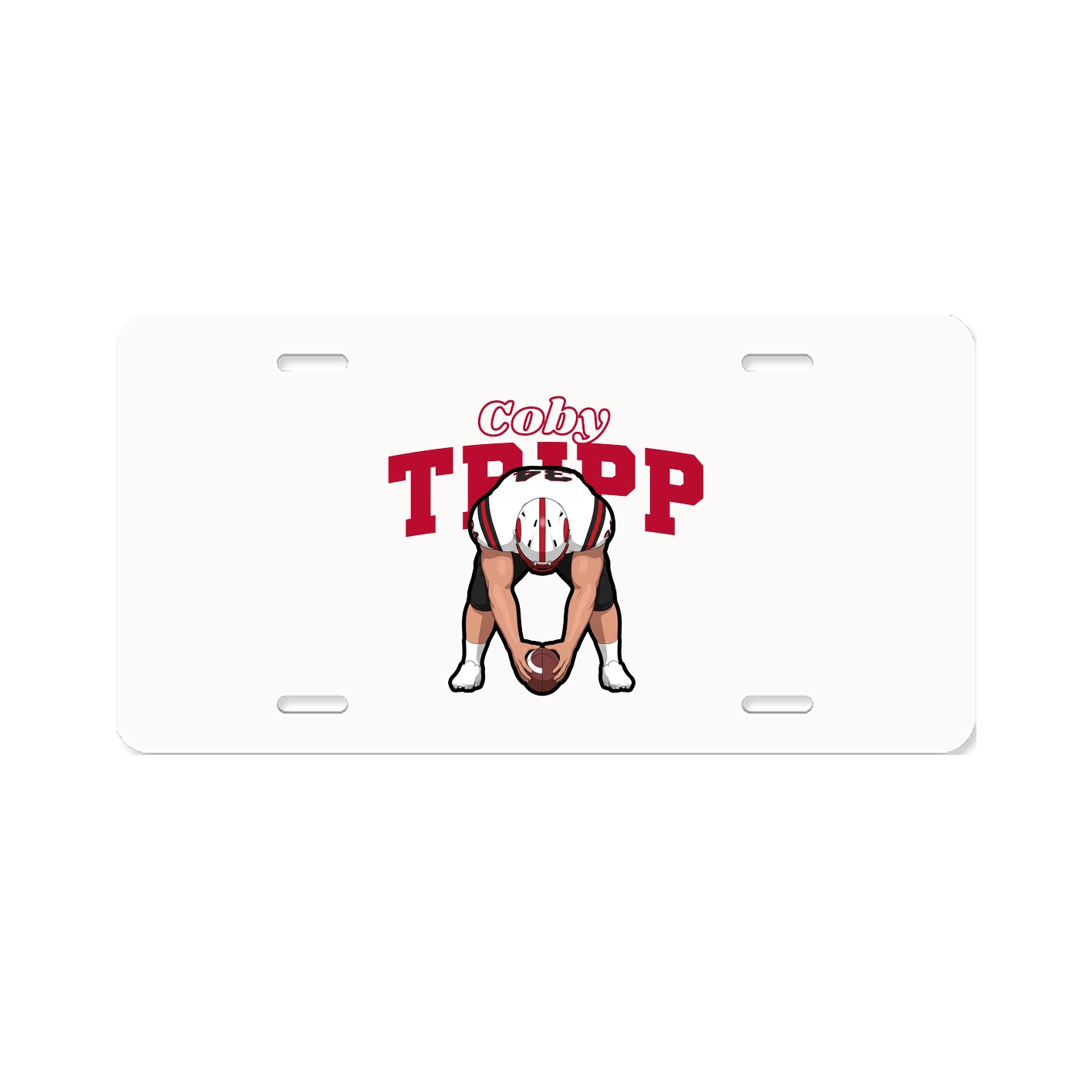 License Plate — Name Arch in Classic
