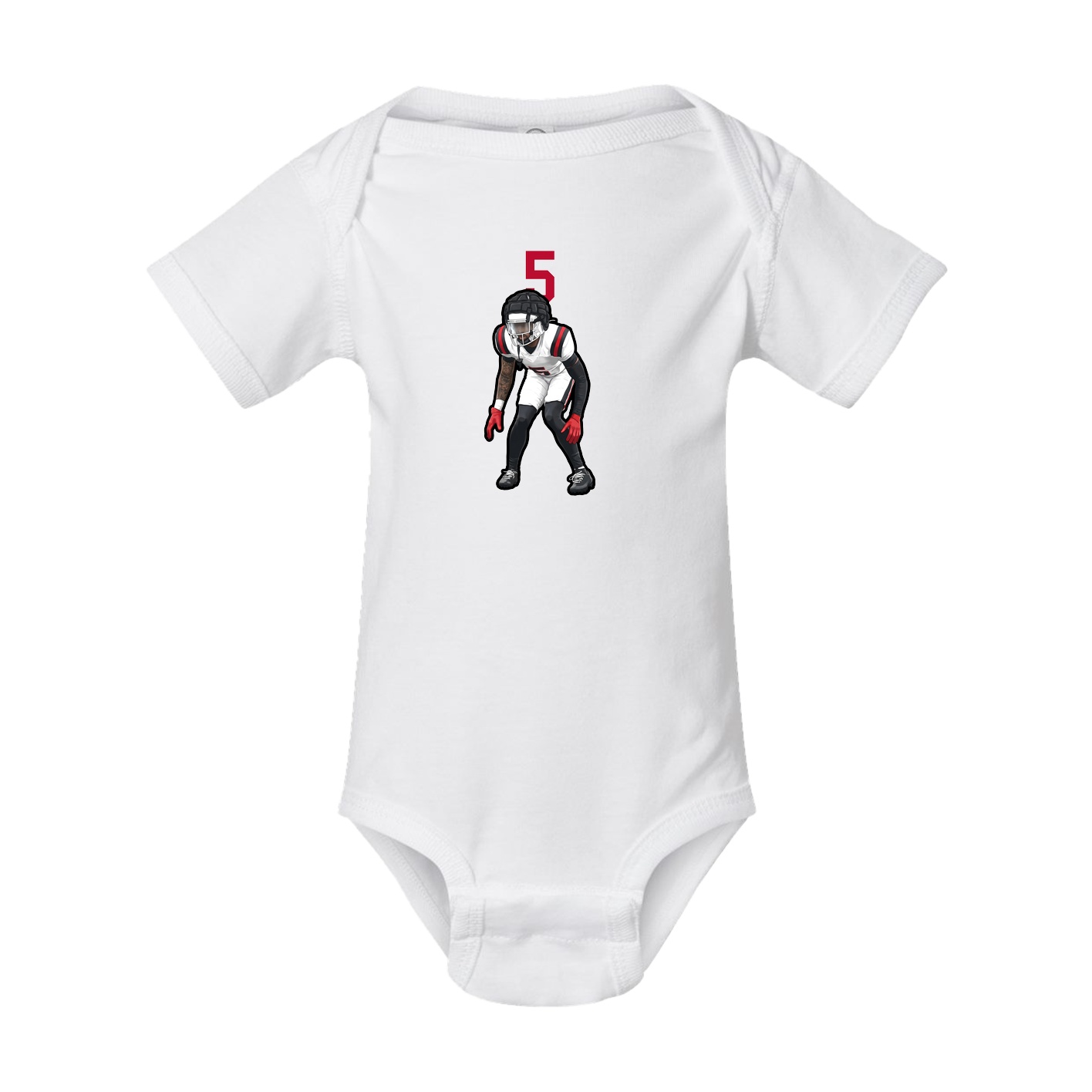 Baby Onesie — Number Top in White